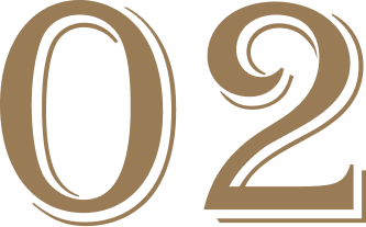 The number 02 displayed in large brown digits.