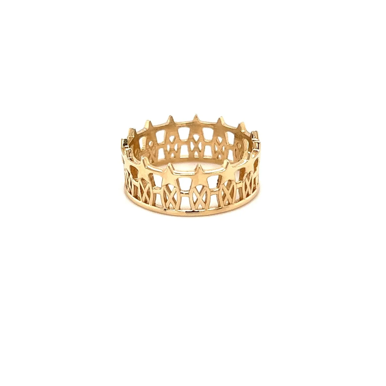Gold crown ring