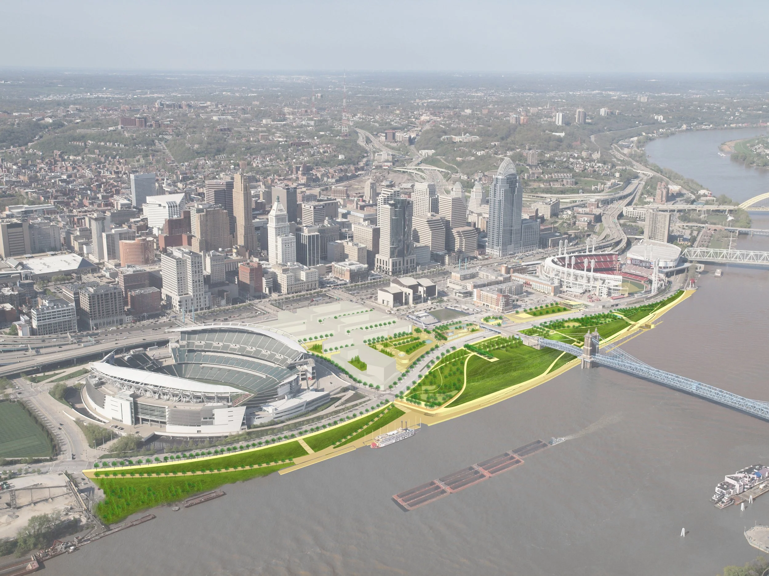 John G. and Phyllis W. Smale Riverfront Park – Cincinnati, OH  Public Realm 