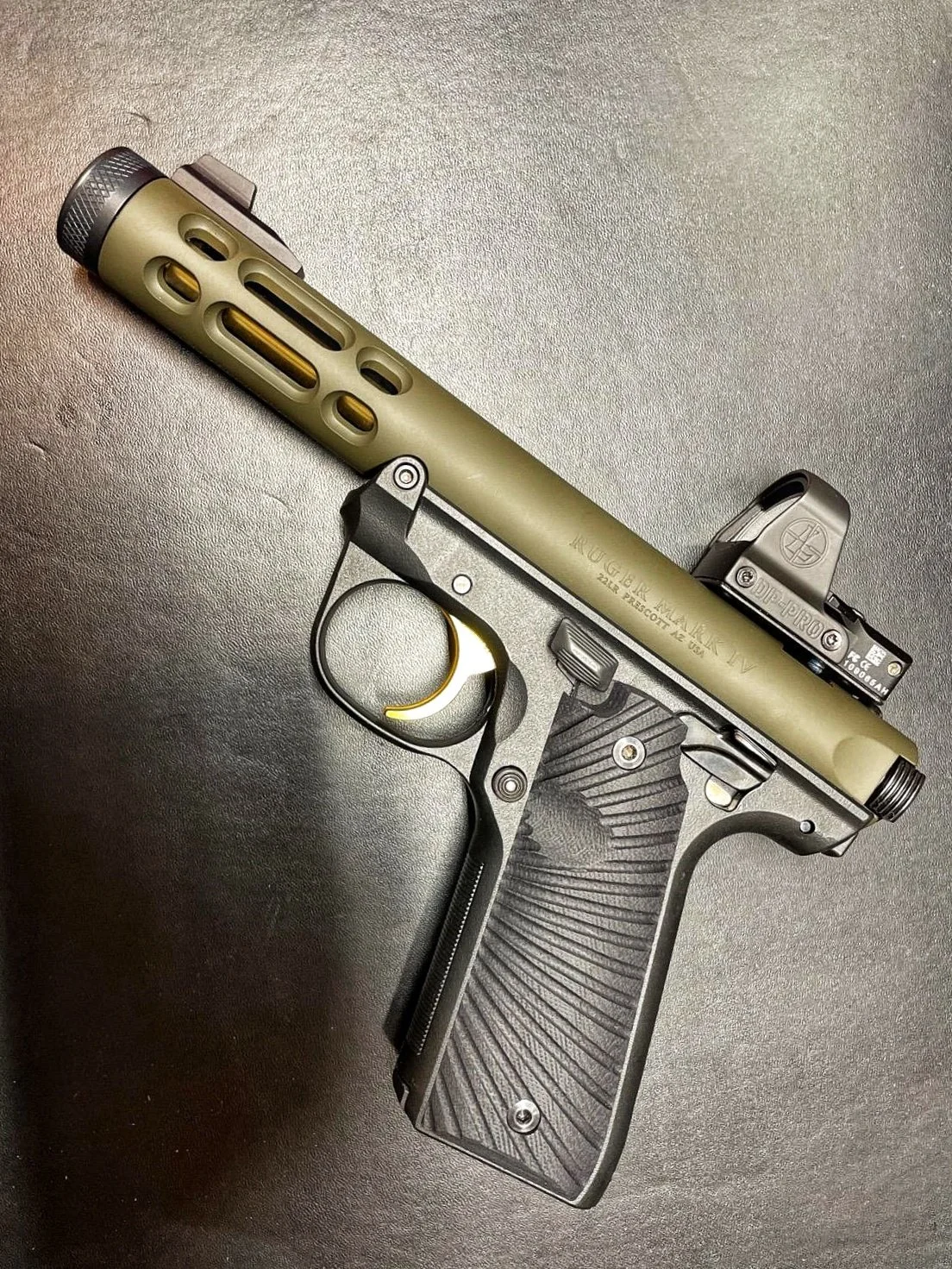 1 Color Pistol Slide Example - $75