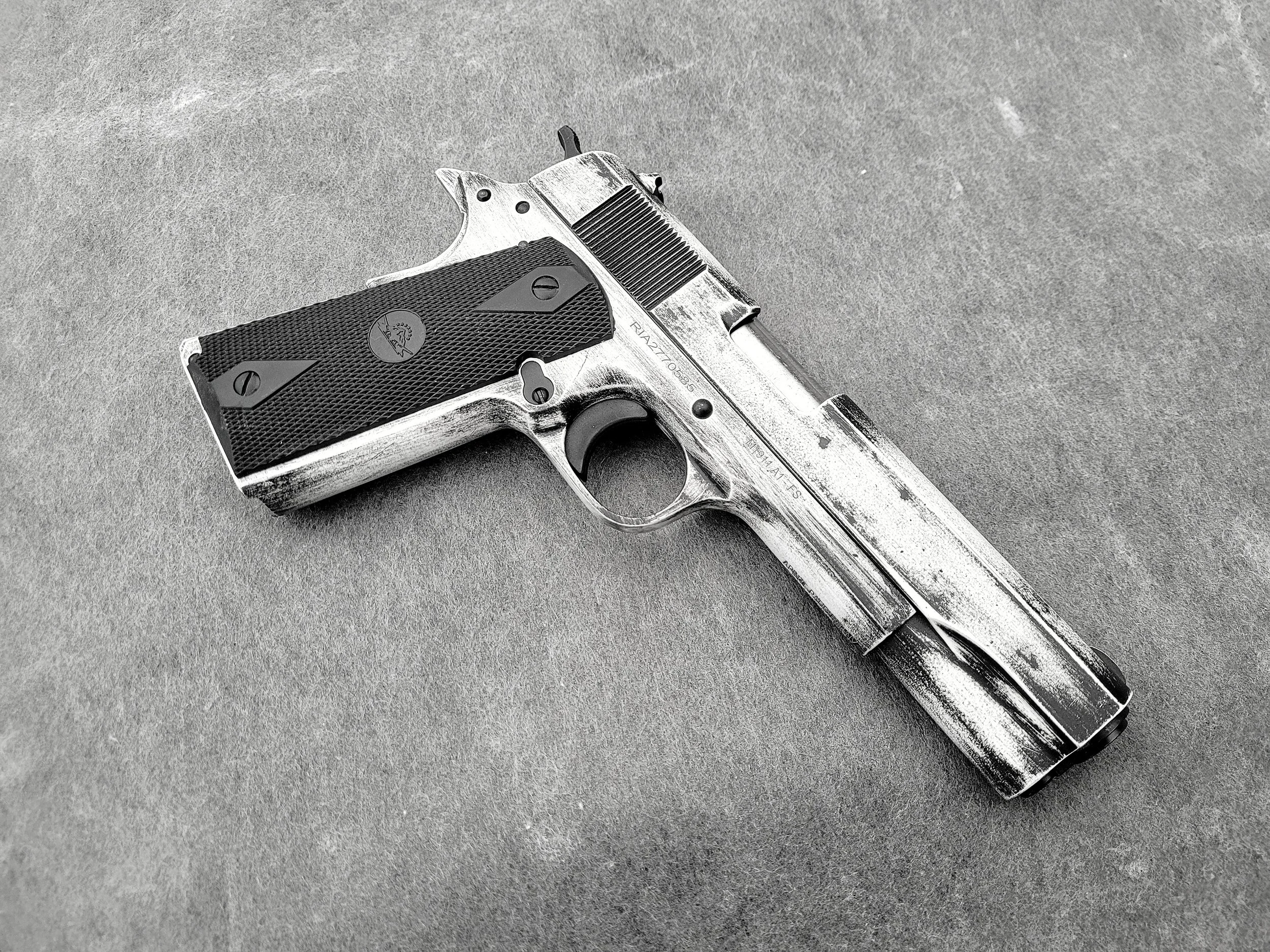 Distressed Pistol Slide+Frame Example - $250