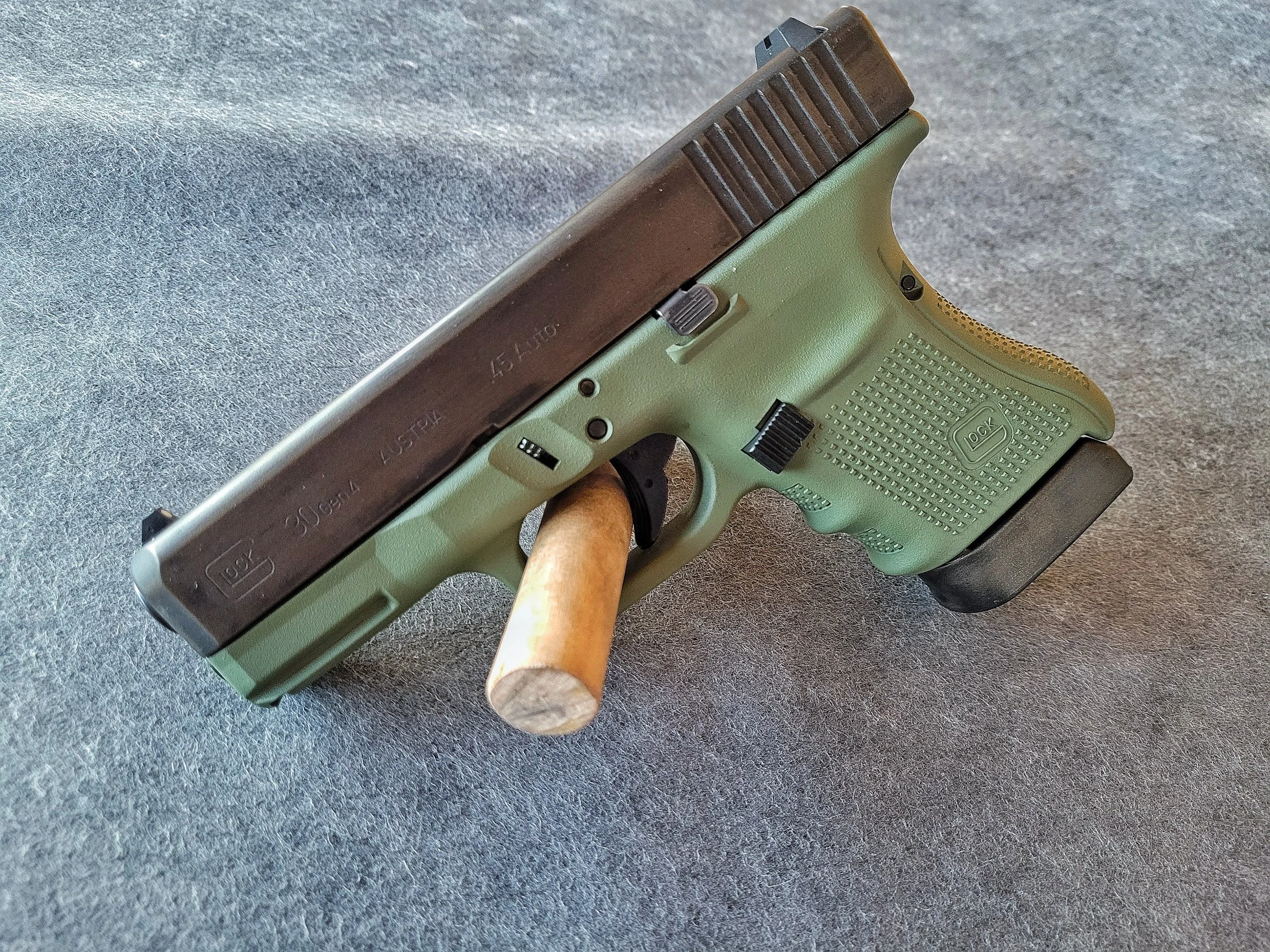 2 Color Distressed Pistol Slide+Frame+Mag Base Plate - $270