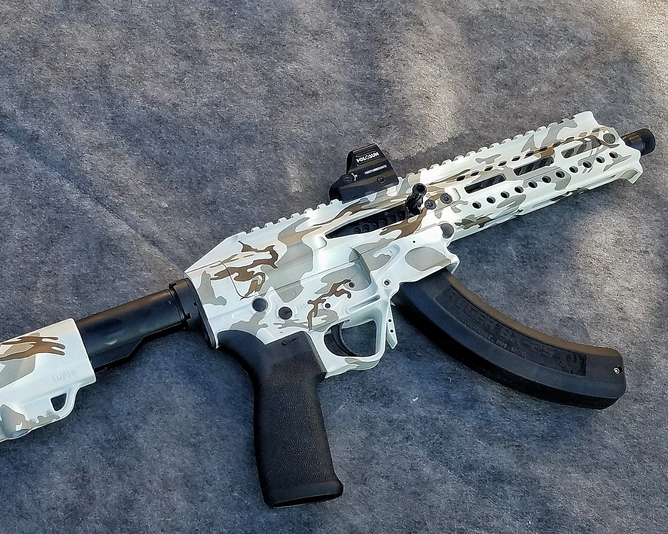 3 Color MonoUpper+Lower+Stock Example - $425