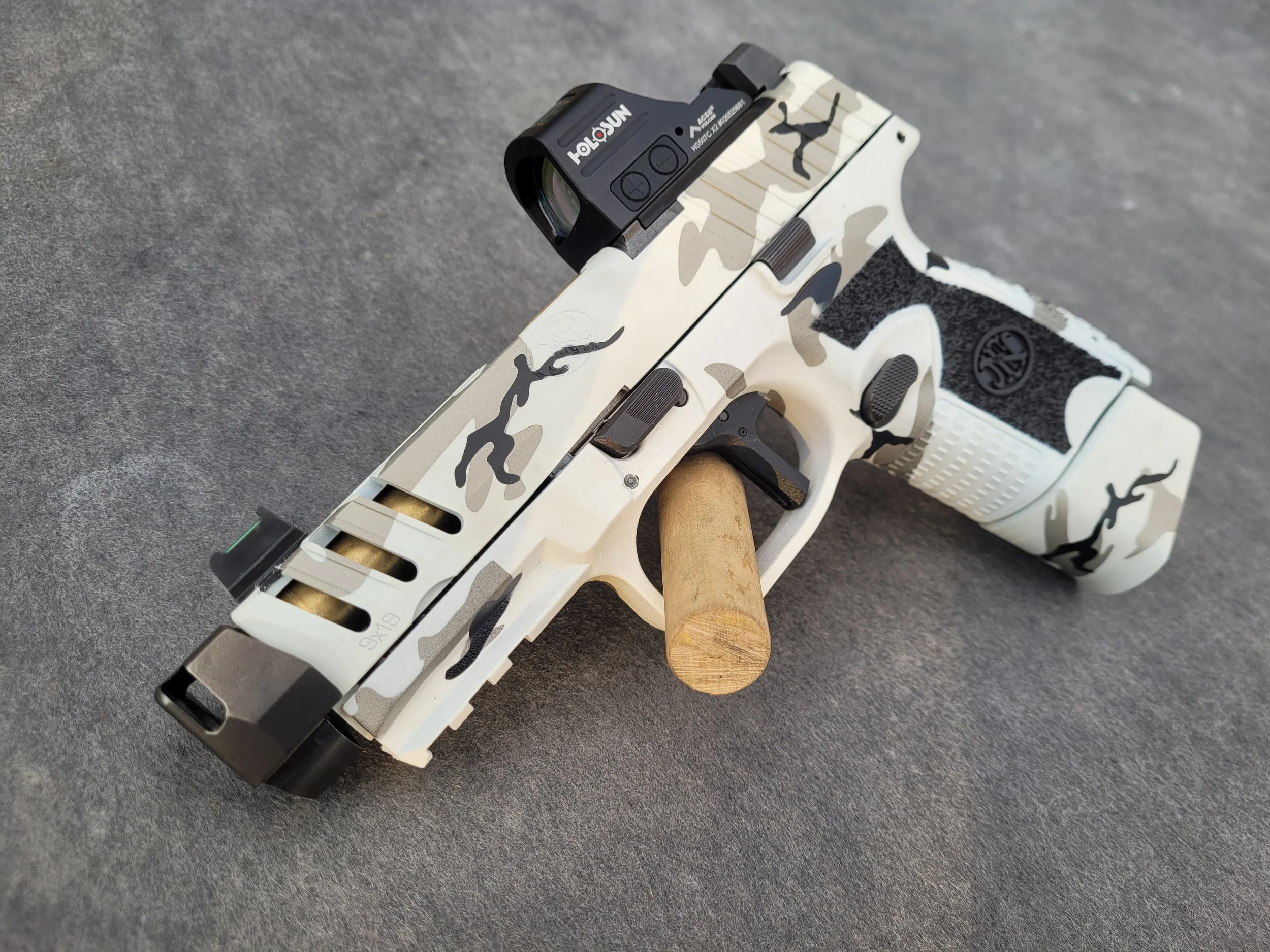 3 Color Pistol Slide+Frame+Mag Base Plate Example - $340