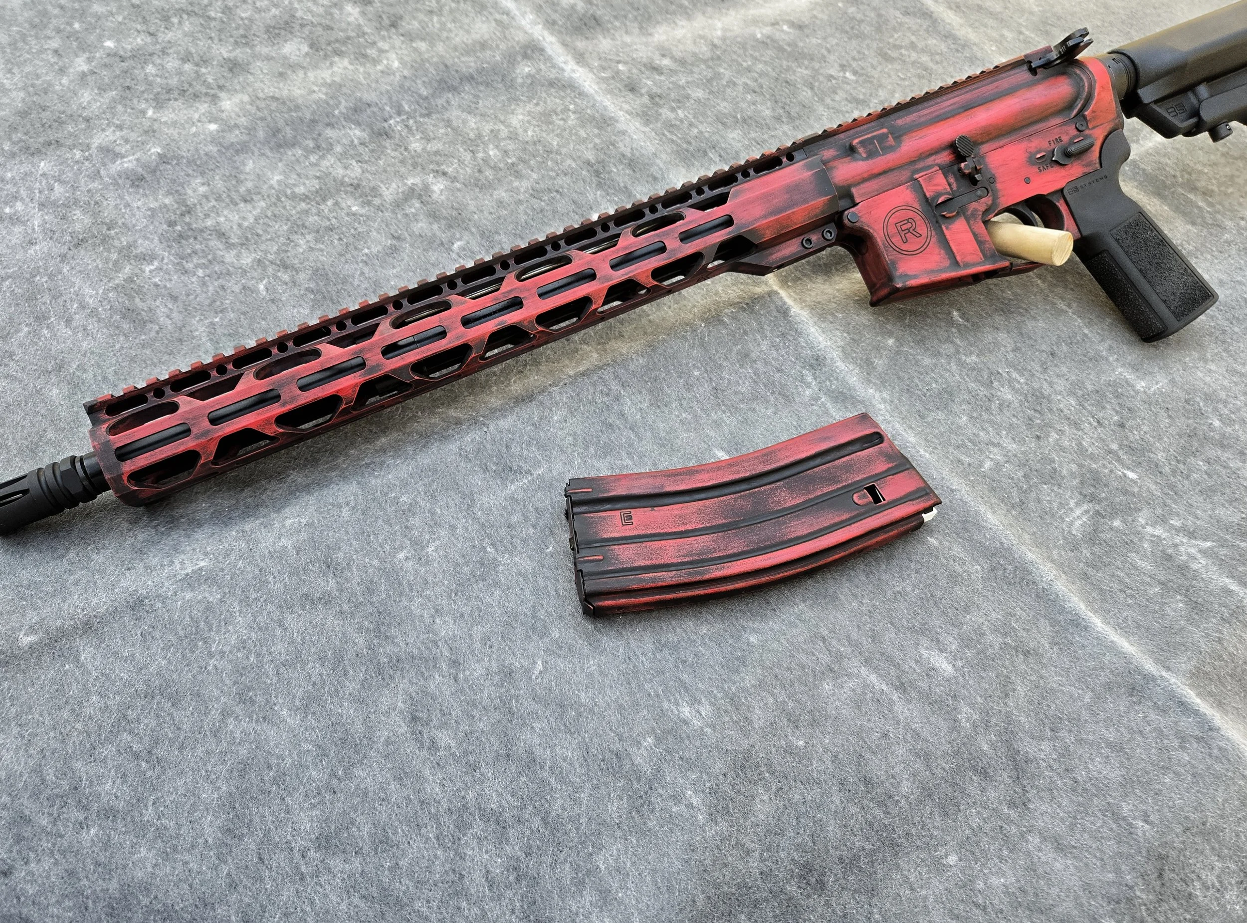 Distressed Receiver Set+Magazine Example- $355