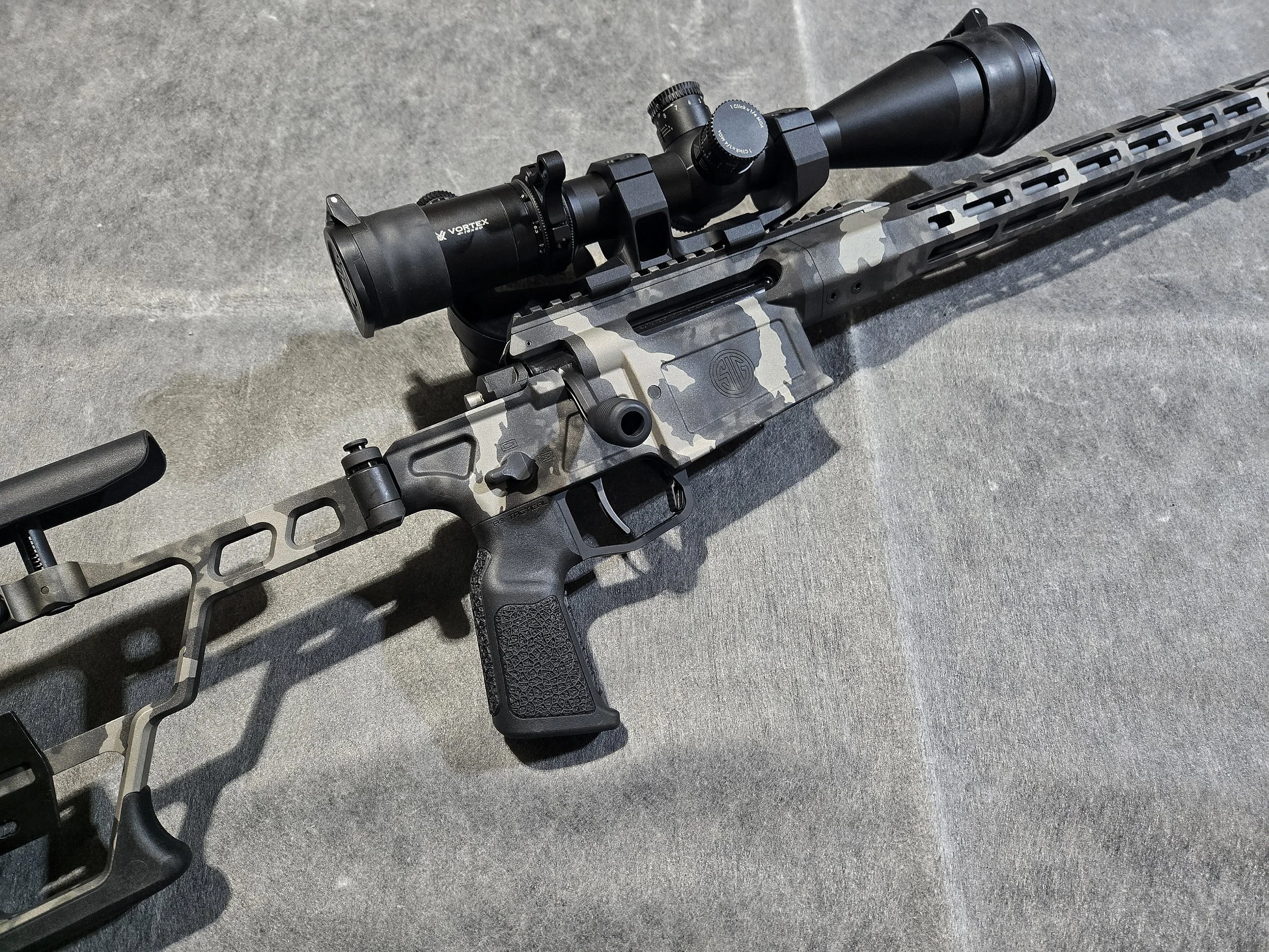 3 Color Stencil and Freehand Bolt Action Receiver+Chassis Example - $480