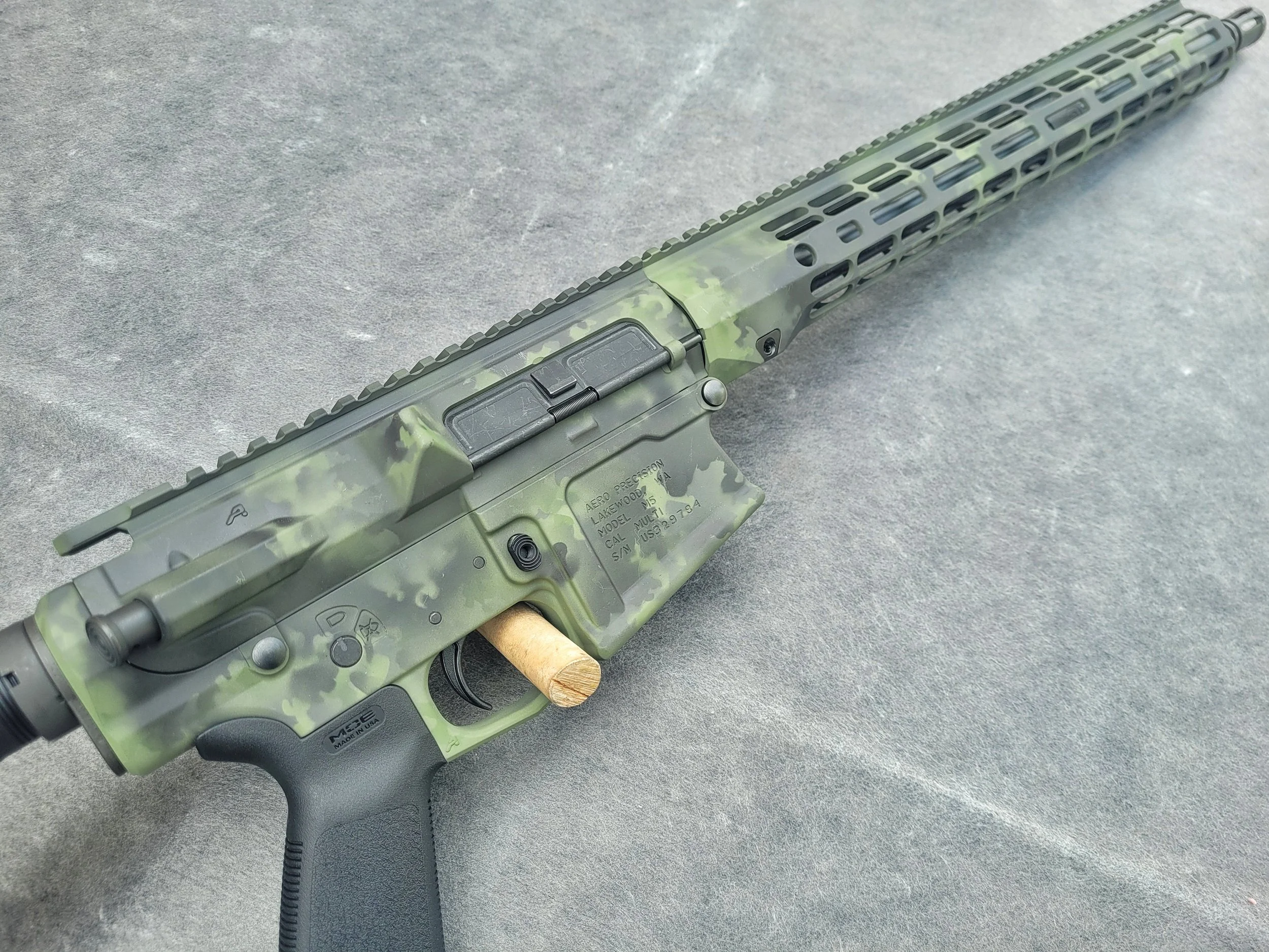 4 Color Freehand Camo Receiver Set Example - $490