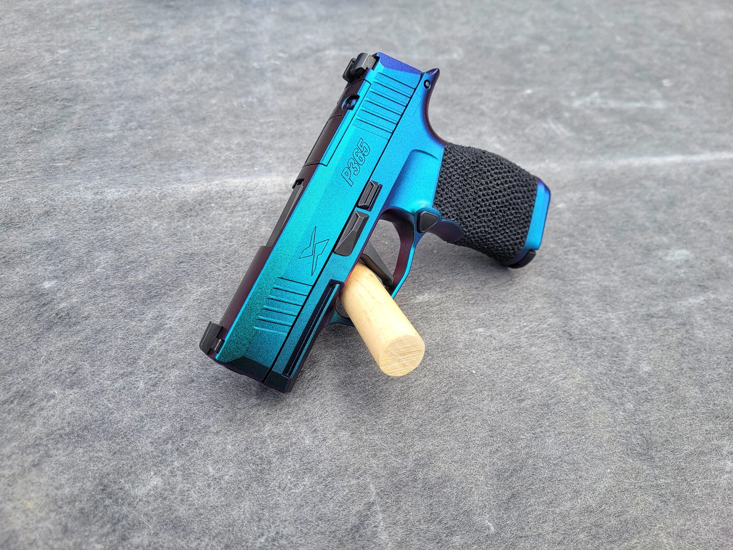 Pistol Slide+Frame Guncandy Stingray+Organized Stippling Example - $340