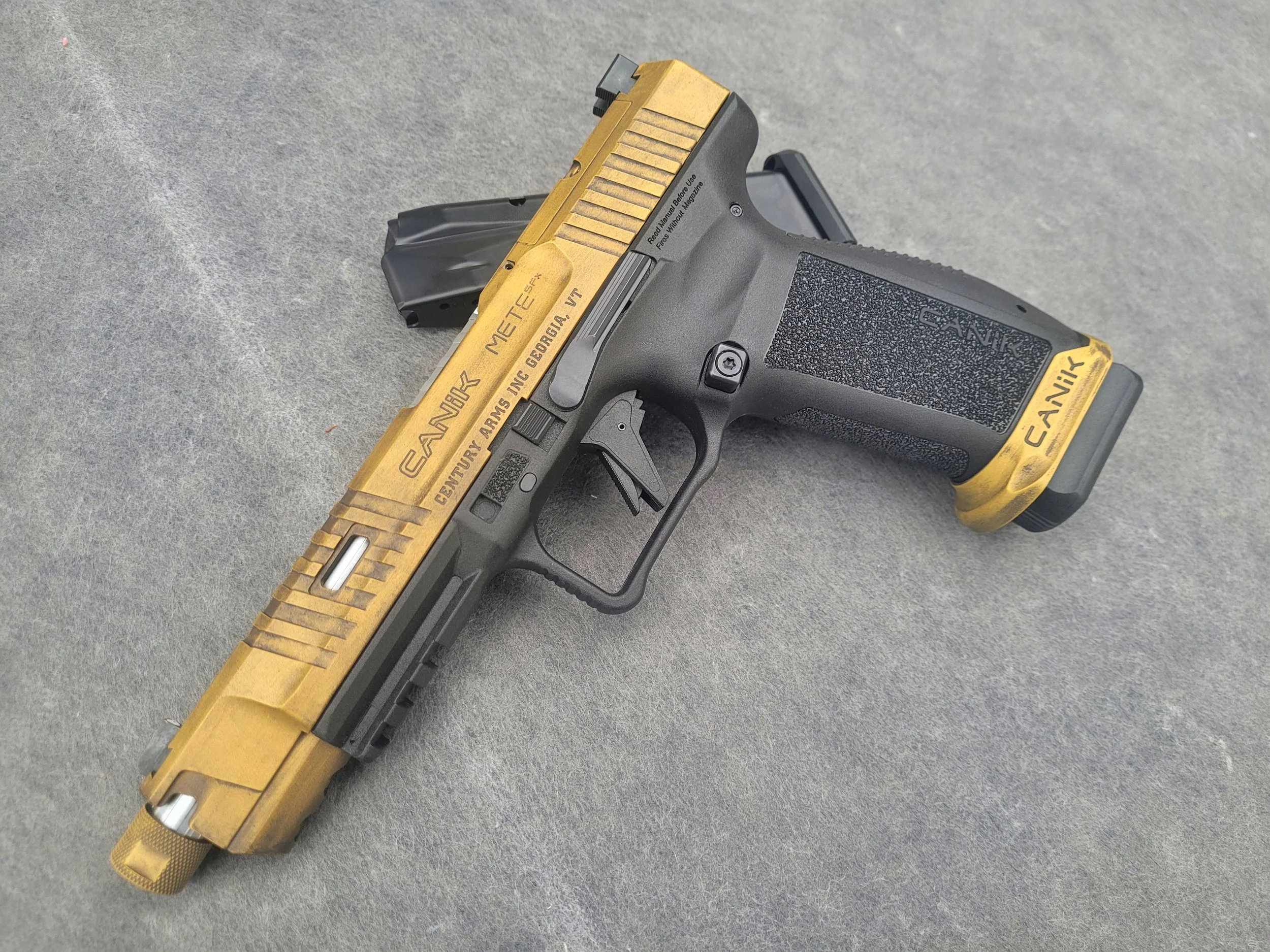 Distressed Pistol Slide+Magwell Example - $145