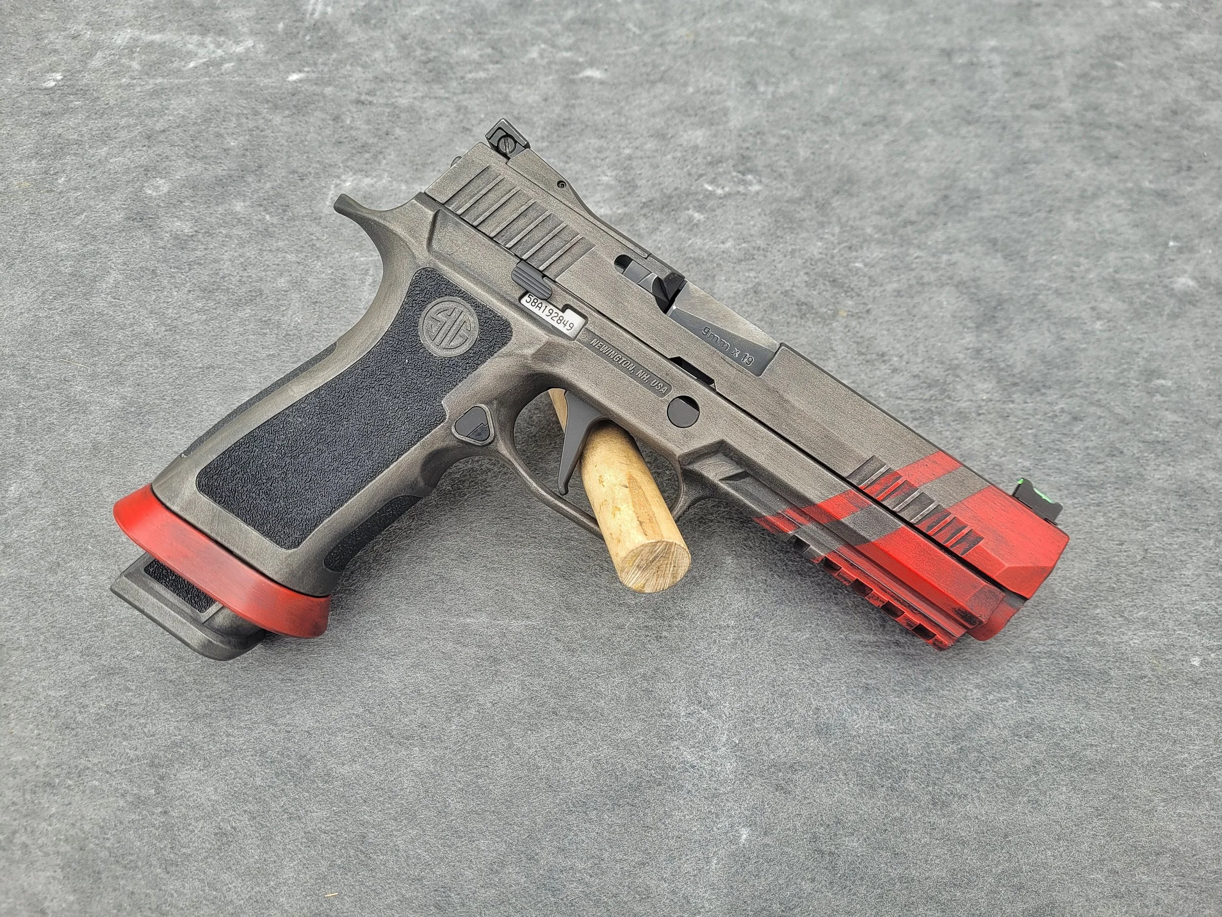 2 Color Distressed Slide+Frame+Magwell Example - $330