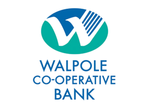 Walpole Cooperative Bank logo with a stylized 'W' inside a teal circle.