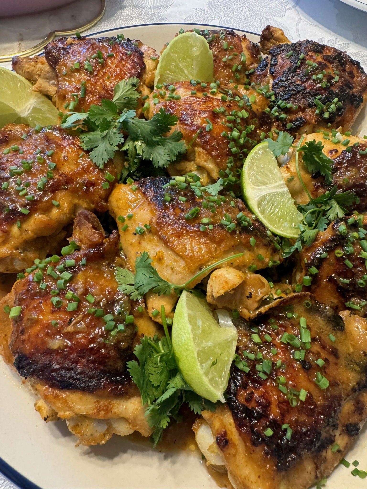 Lime Ginger Chicken Thighs