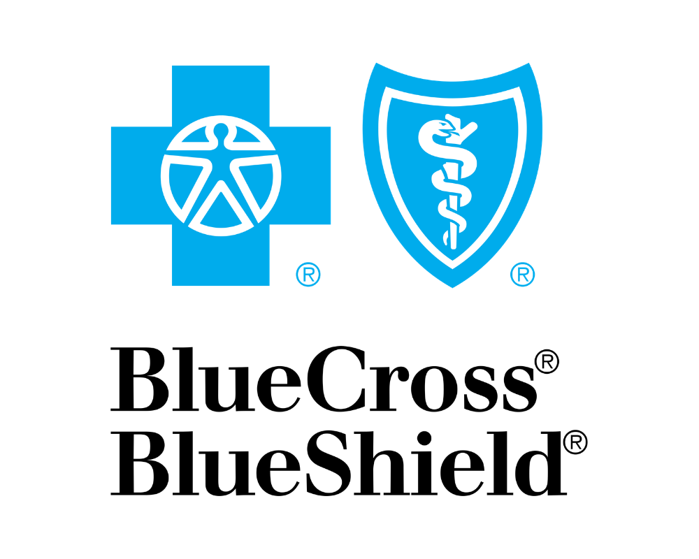 Blue Cross Blue Shield logo, with cross and shield.