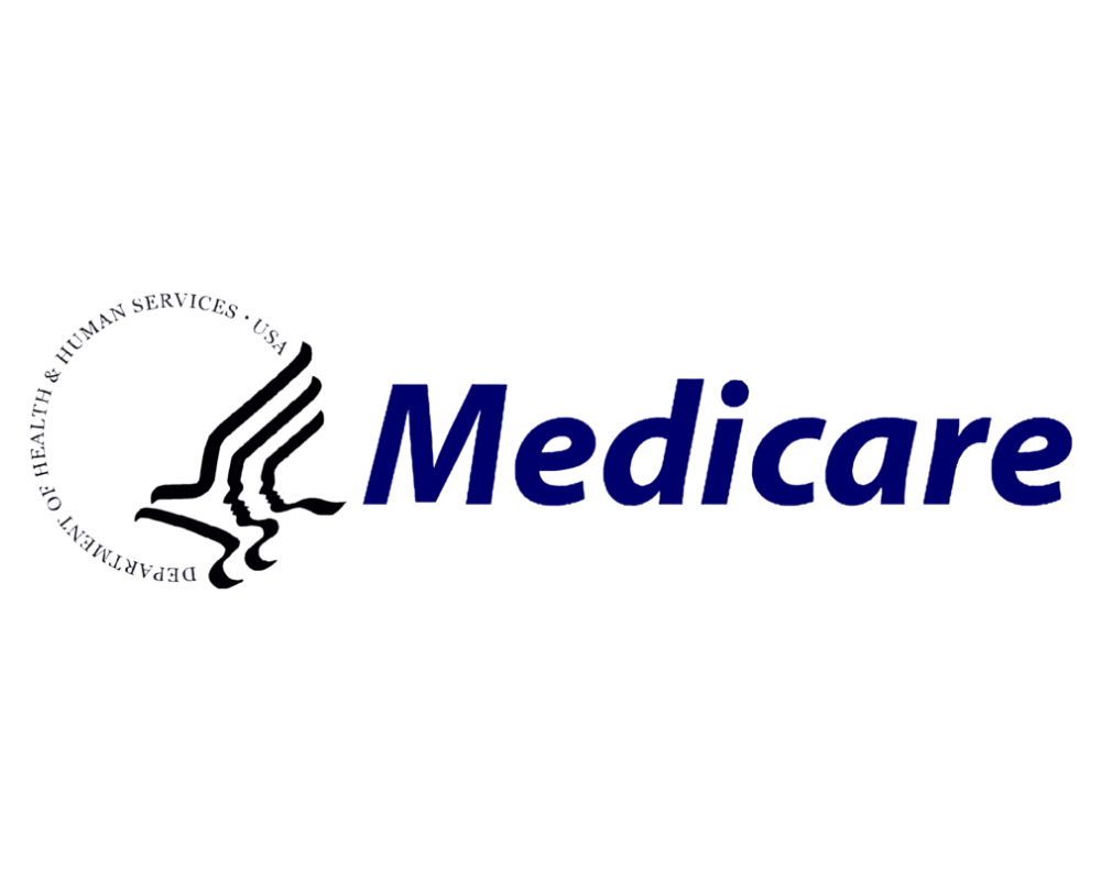 Medicare logo with the emblem of the Department of Health and Human Services, USA.