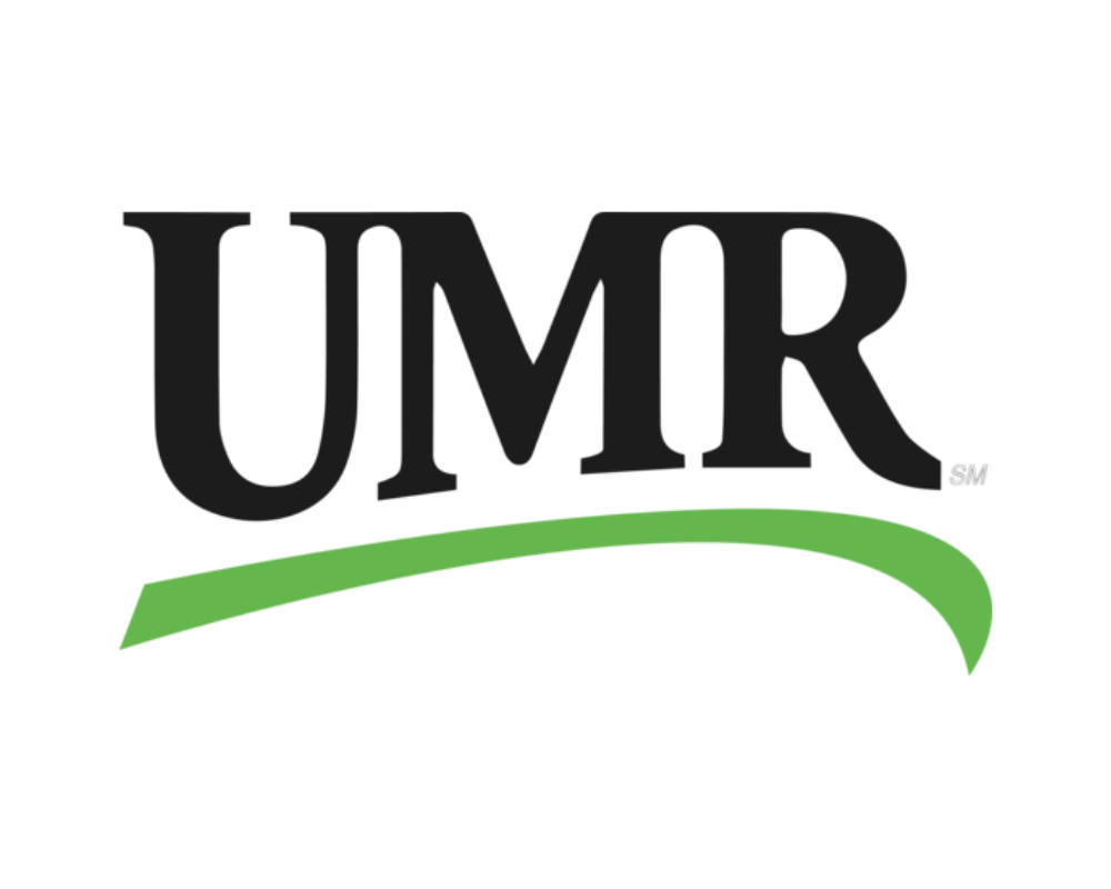 The word 'UMR' in large black letters with a rounded green underline.