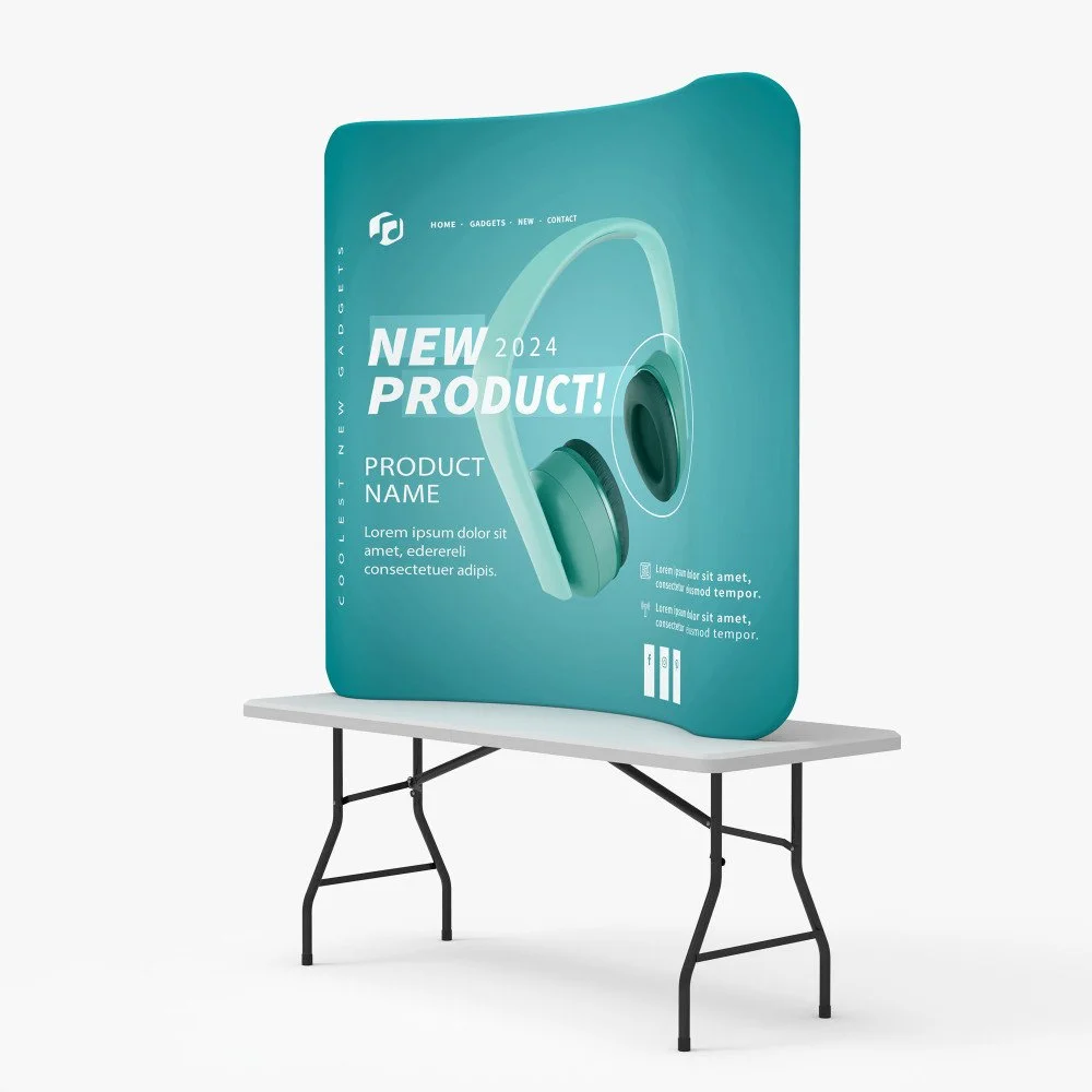 6' Curved Tension Fabric Display