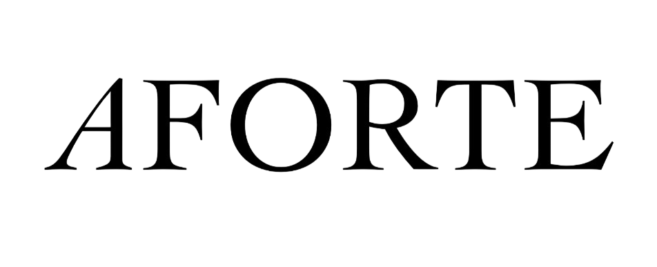 The word 'AFORTE' in black letters.