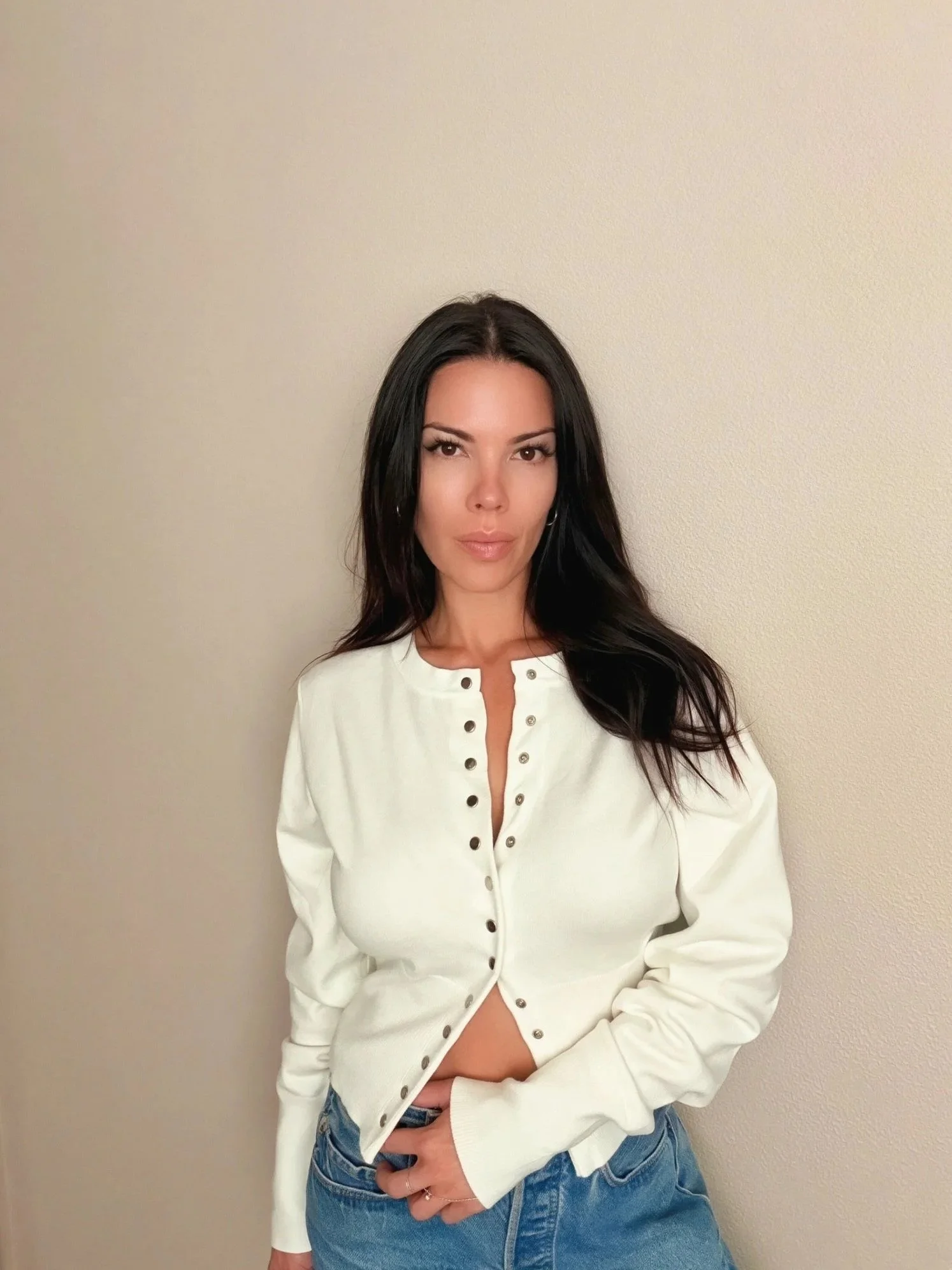 Snap cardigan