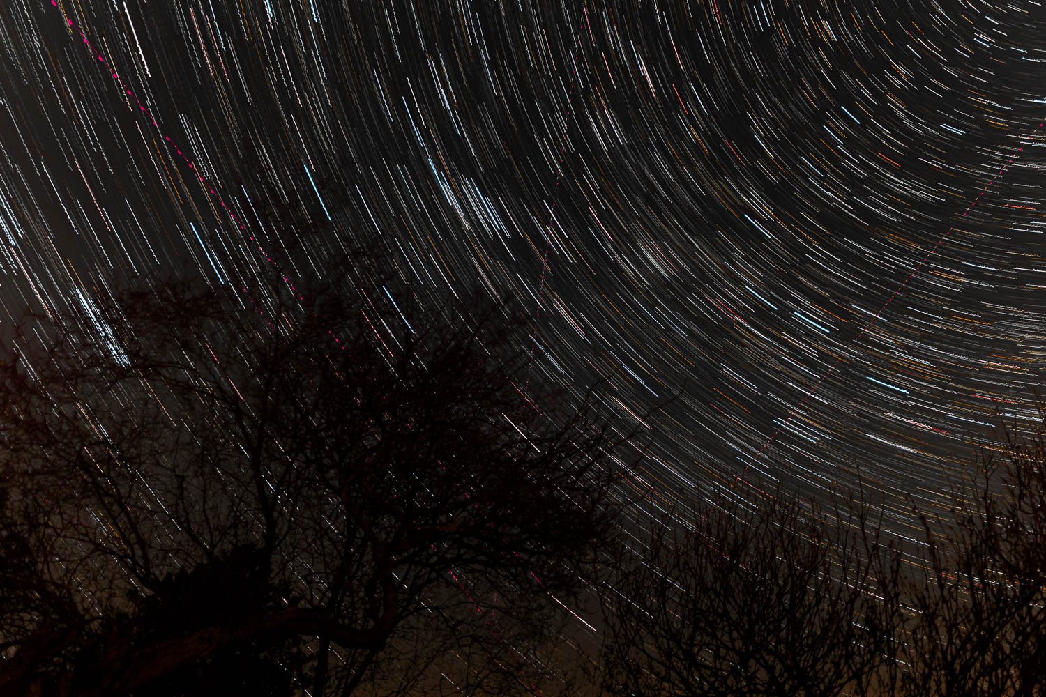 Star trails.