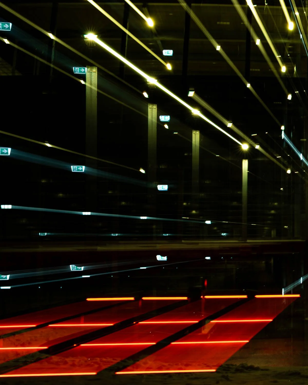 Zoom burst of a parking garage