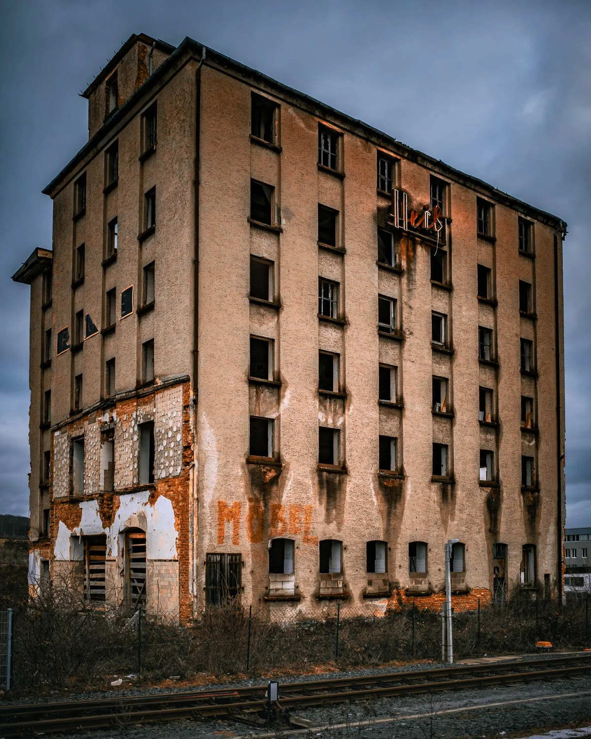 Butzbach, derelict noodle fabric.