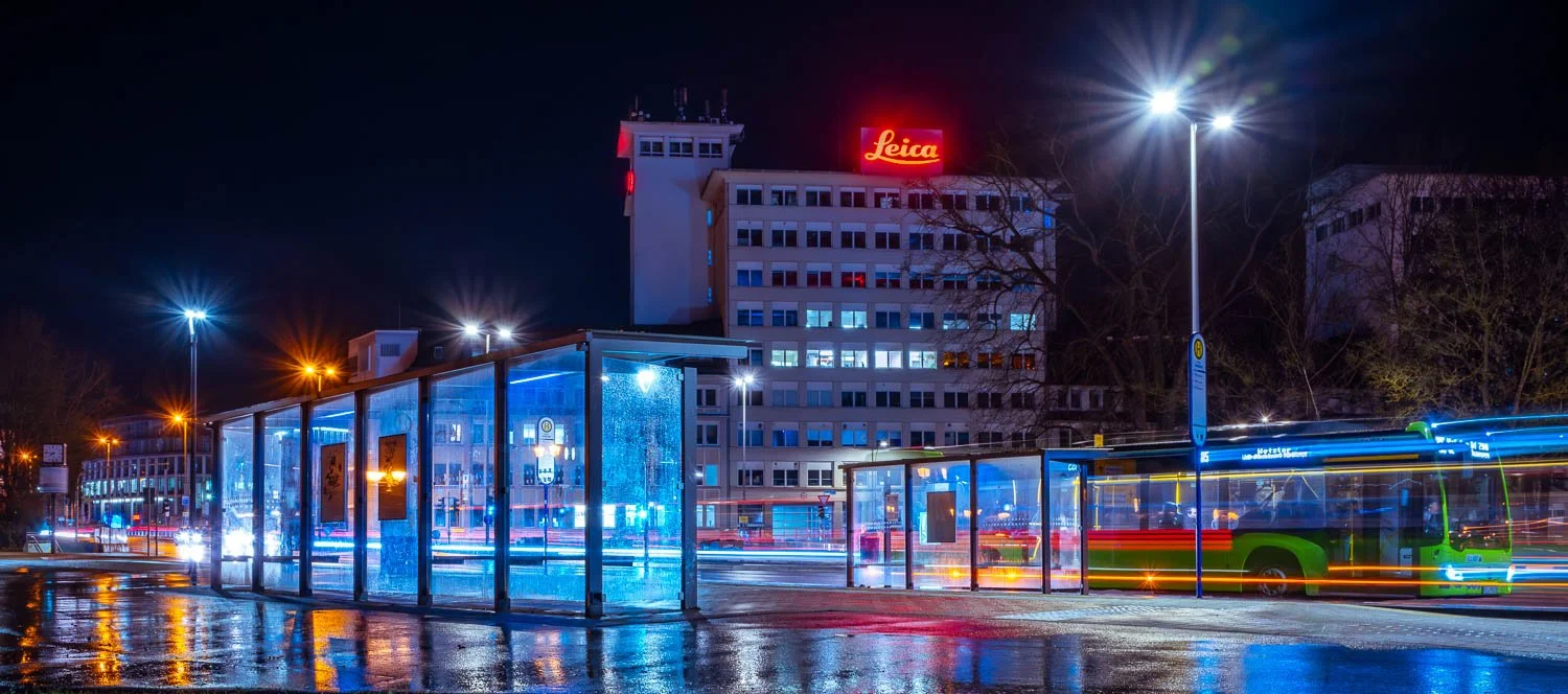 Wetzlar, Karl-Kellner-Ring at night.