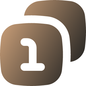 Icon of a cocktail glass on a brown background