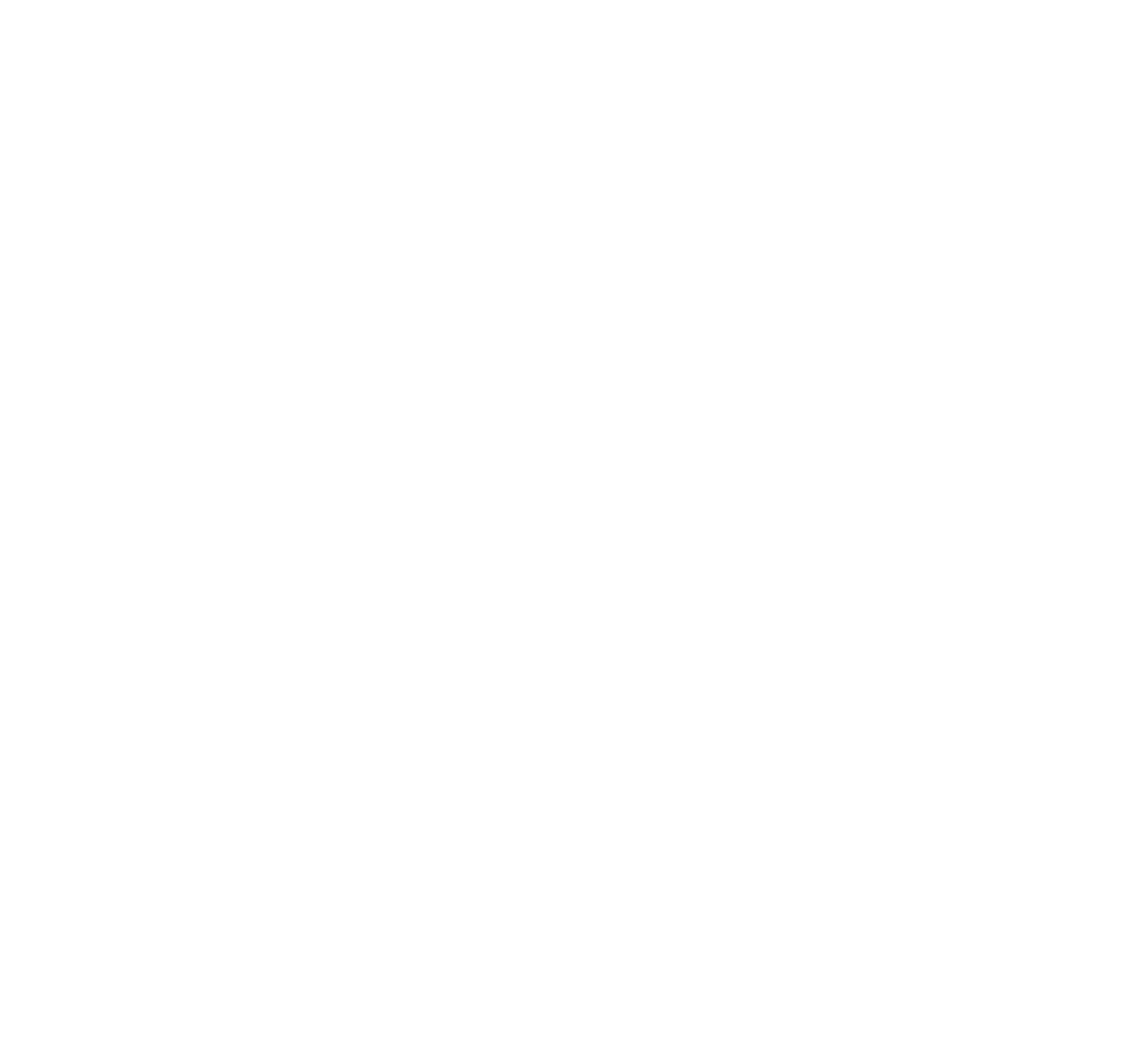 White outline flower design with five petals on black background.