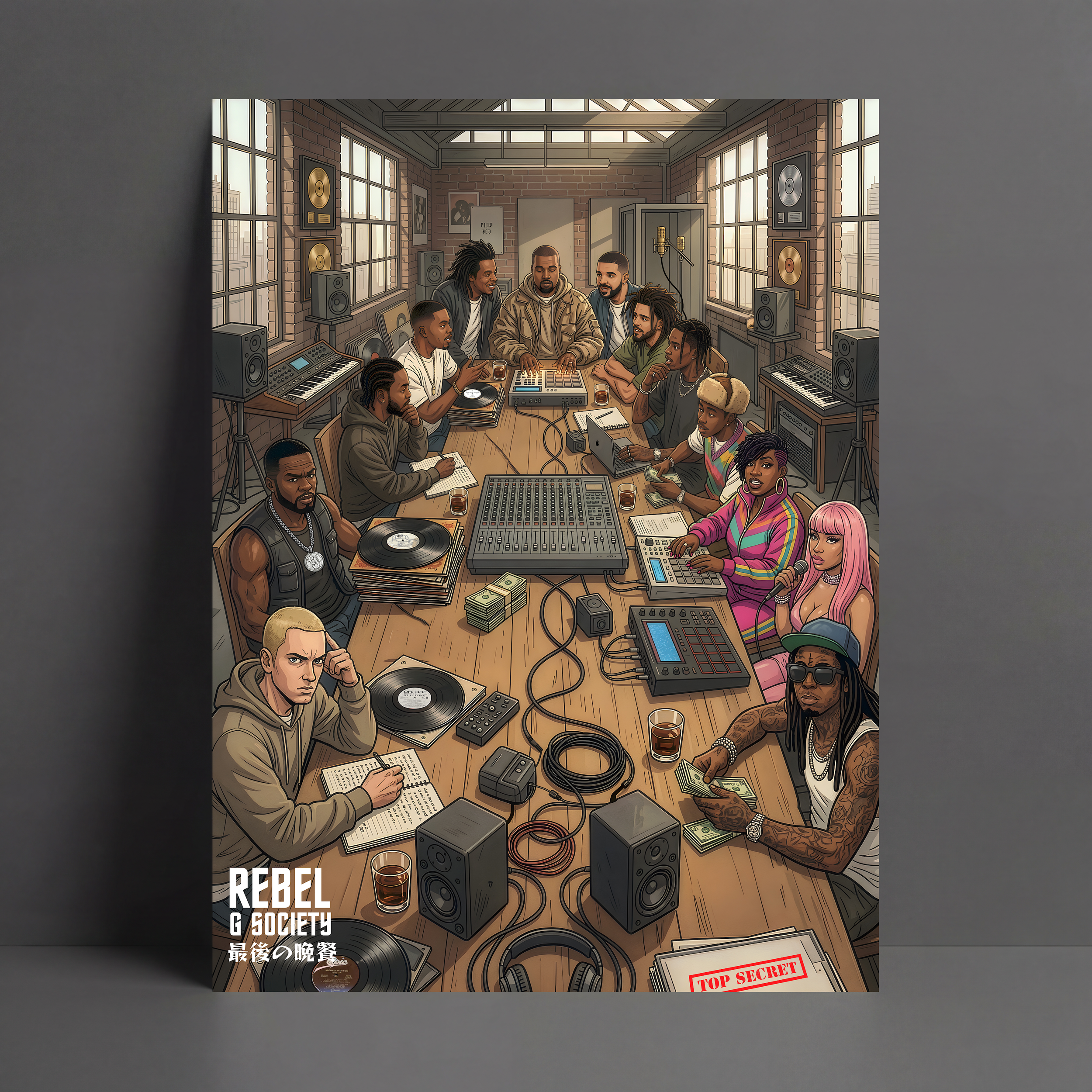 The Last Session (Last Supper Homage) Poster