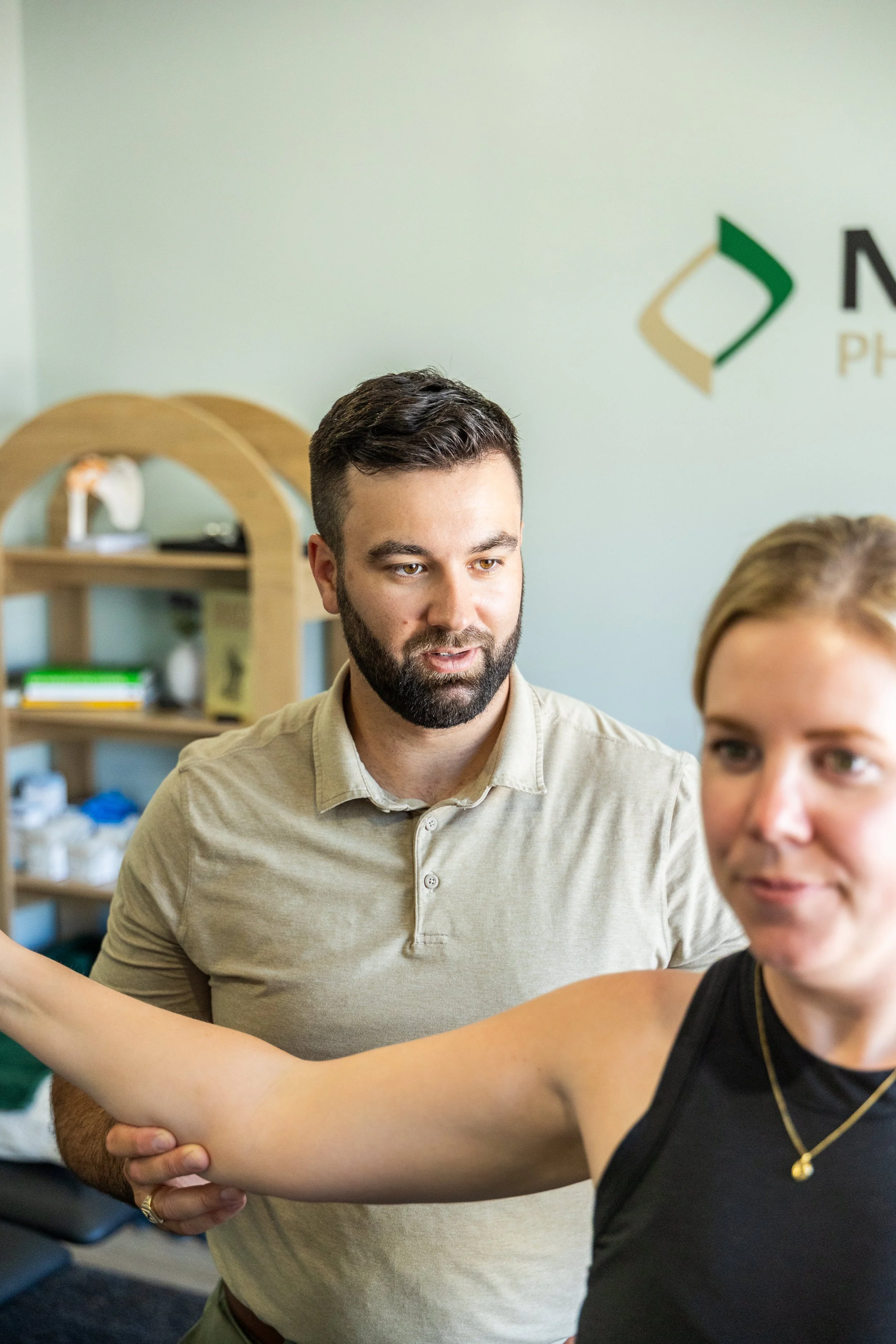 Daniel Muise performing orthopaedic physiotherapy assessment at Muise Physiotherapy Charlottetown PEI