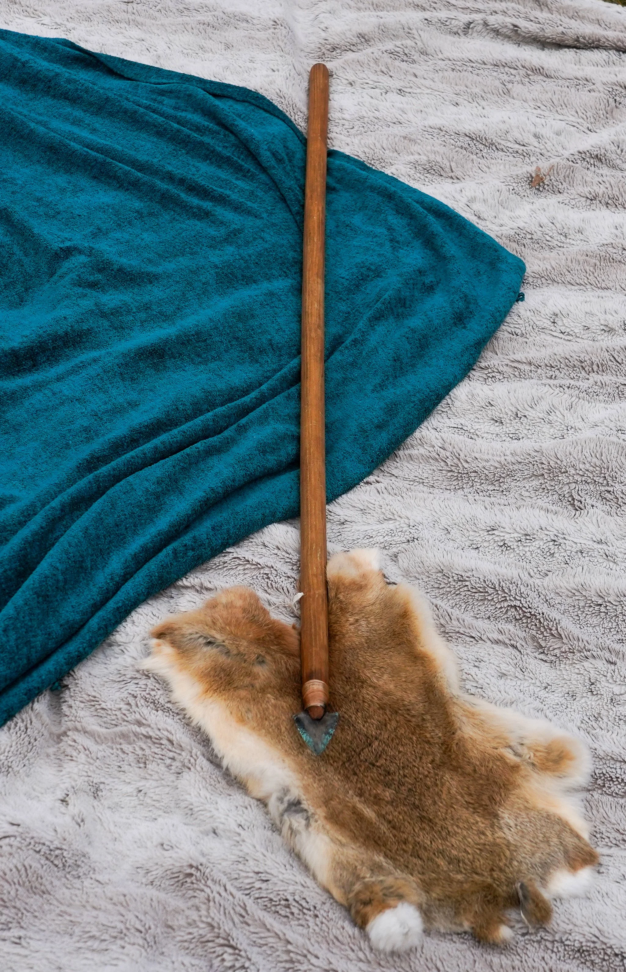 Green glass javelin on oak dowel- 7 (2).jpg