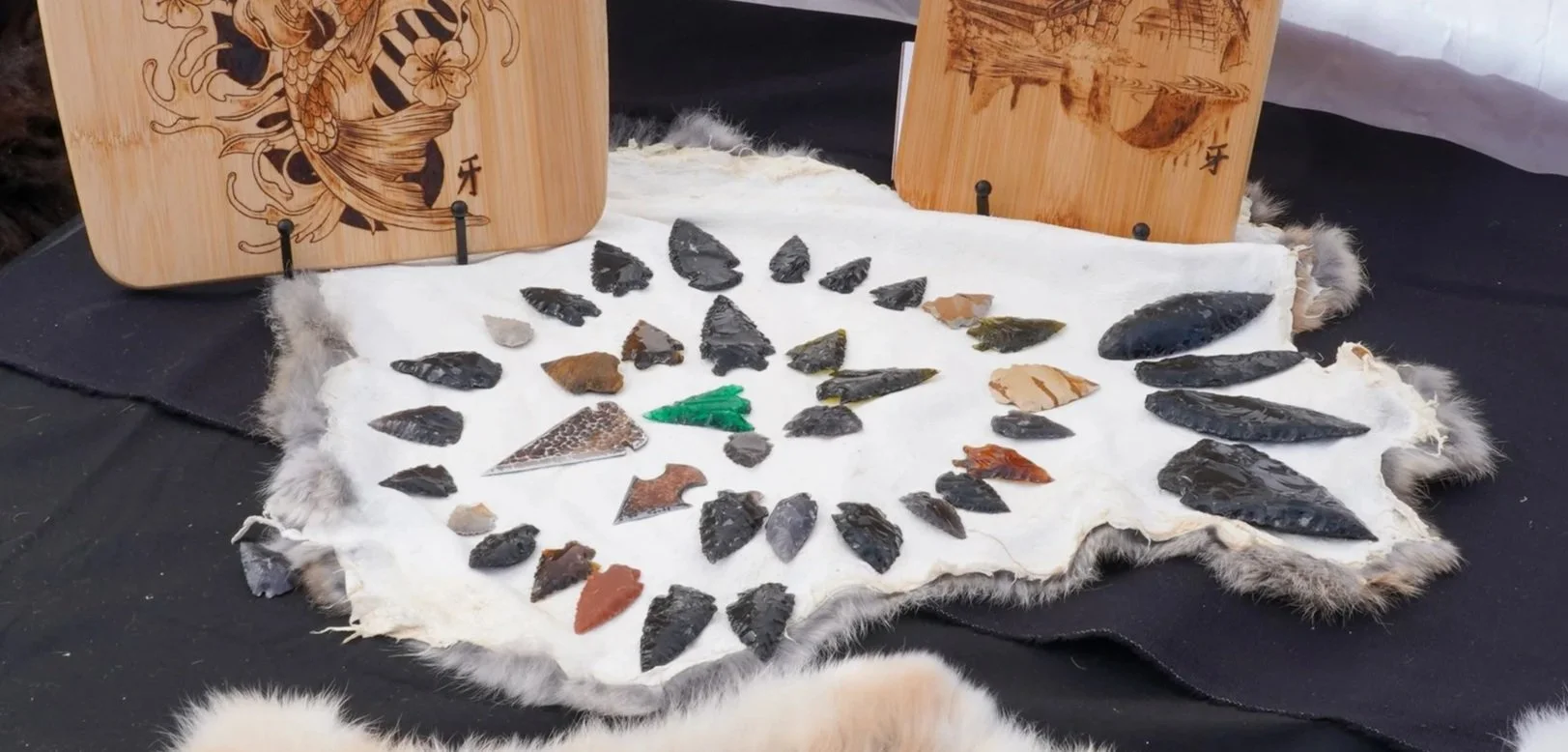 Handmade Flint Knapped Arrowheads