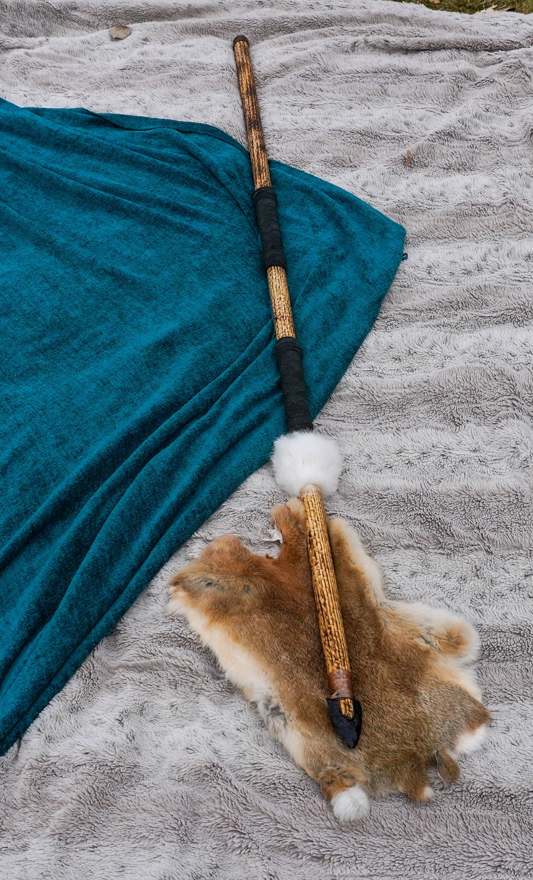 Javelin, Spear, Primitive weapons, Hand knapped spear head, obsidian, Hand made art, custom weapons, cos-play weapons