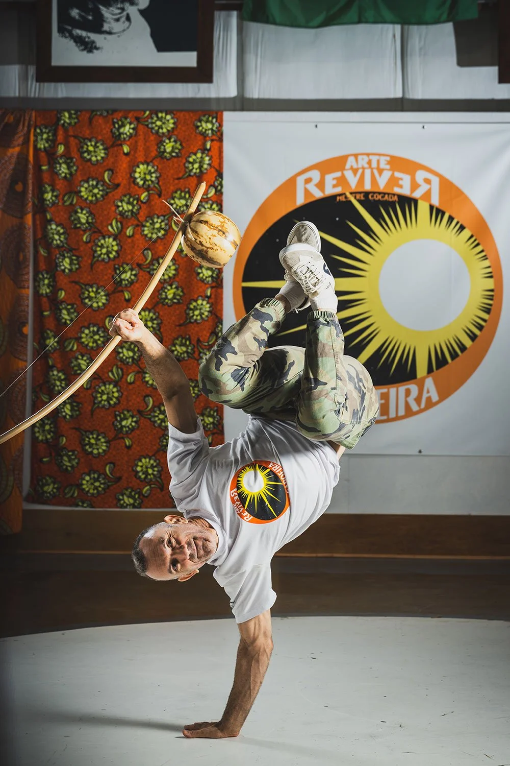 Capoeira class combining martial arts, dance, and music
