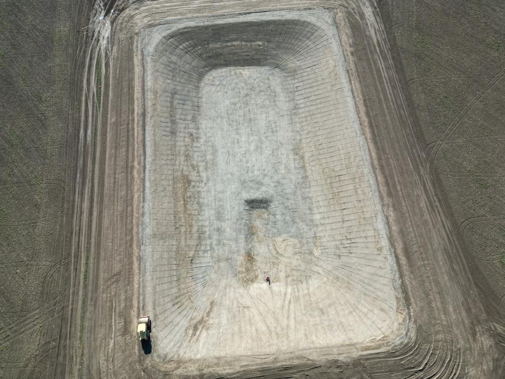 Irrigation pond construction