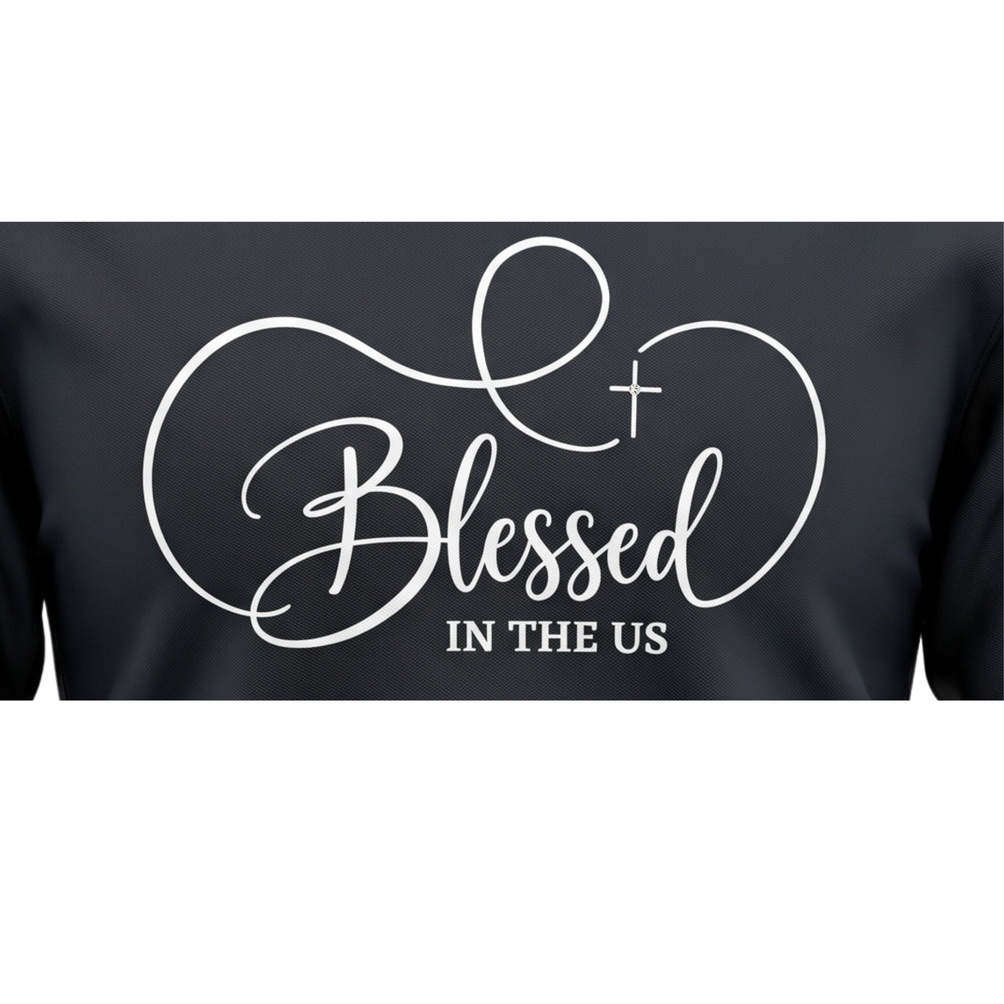 I Am Blessed Black Crewneck-Cropped.png