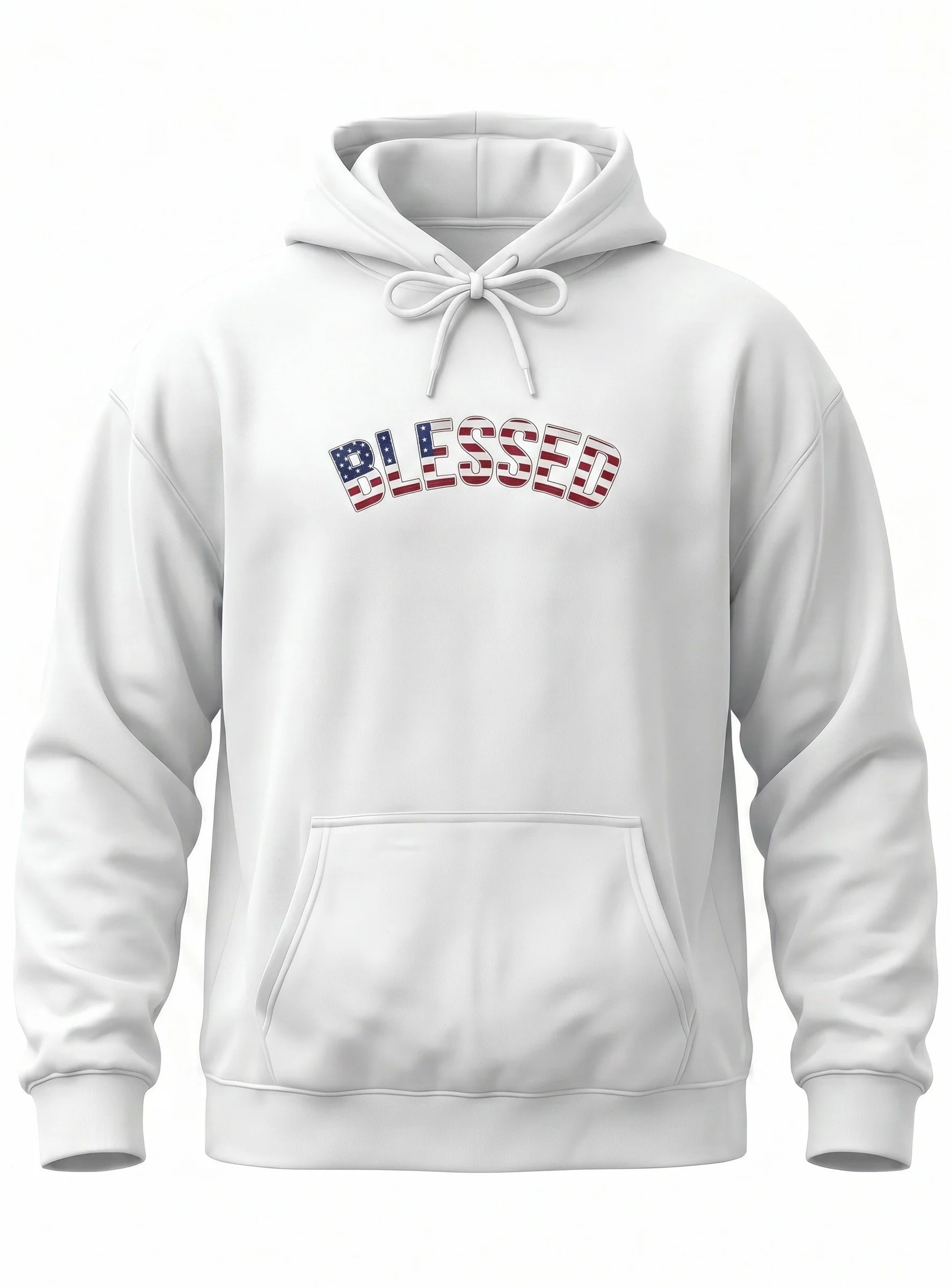 Stars & Stripes White Hoodie Front.jpg