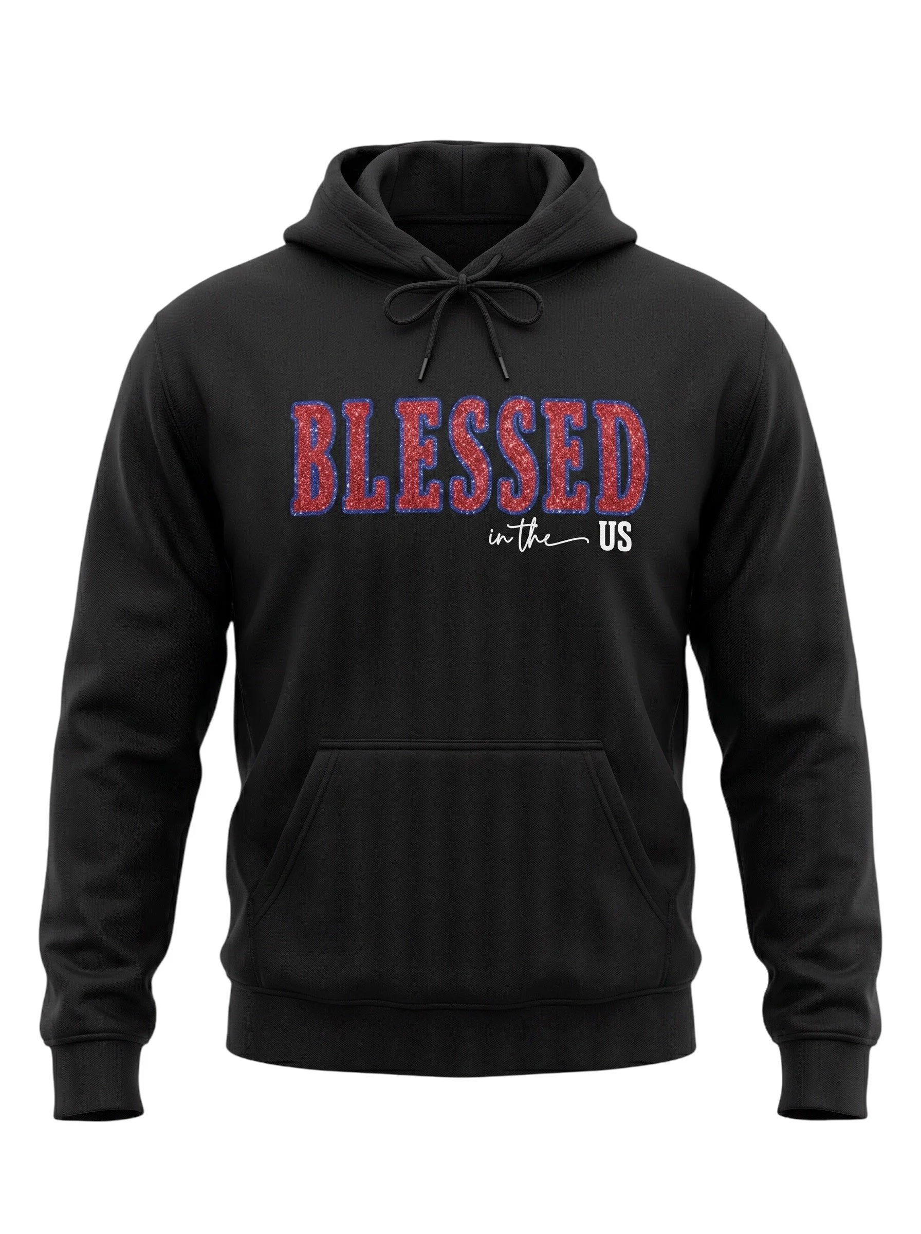 Red, White & Glitter Black Hoodie-Red Glitter.jpg