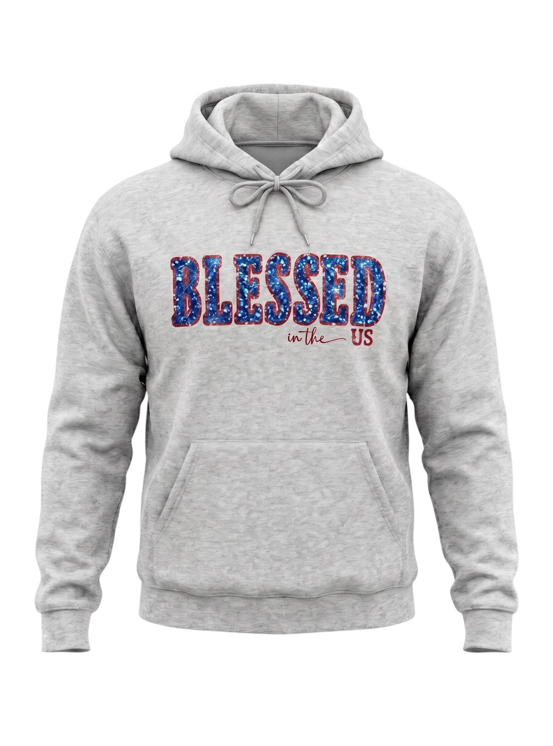 Red, White & Glitter Grey Hoodie-Blue Glitter.jpg