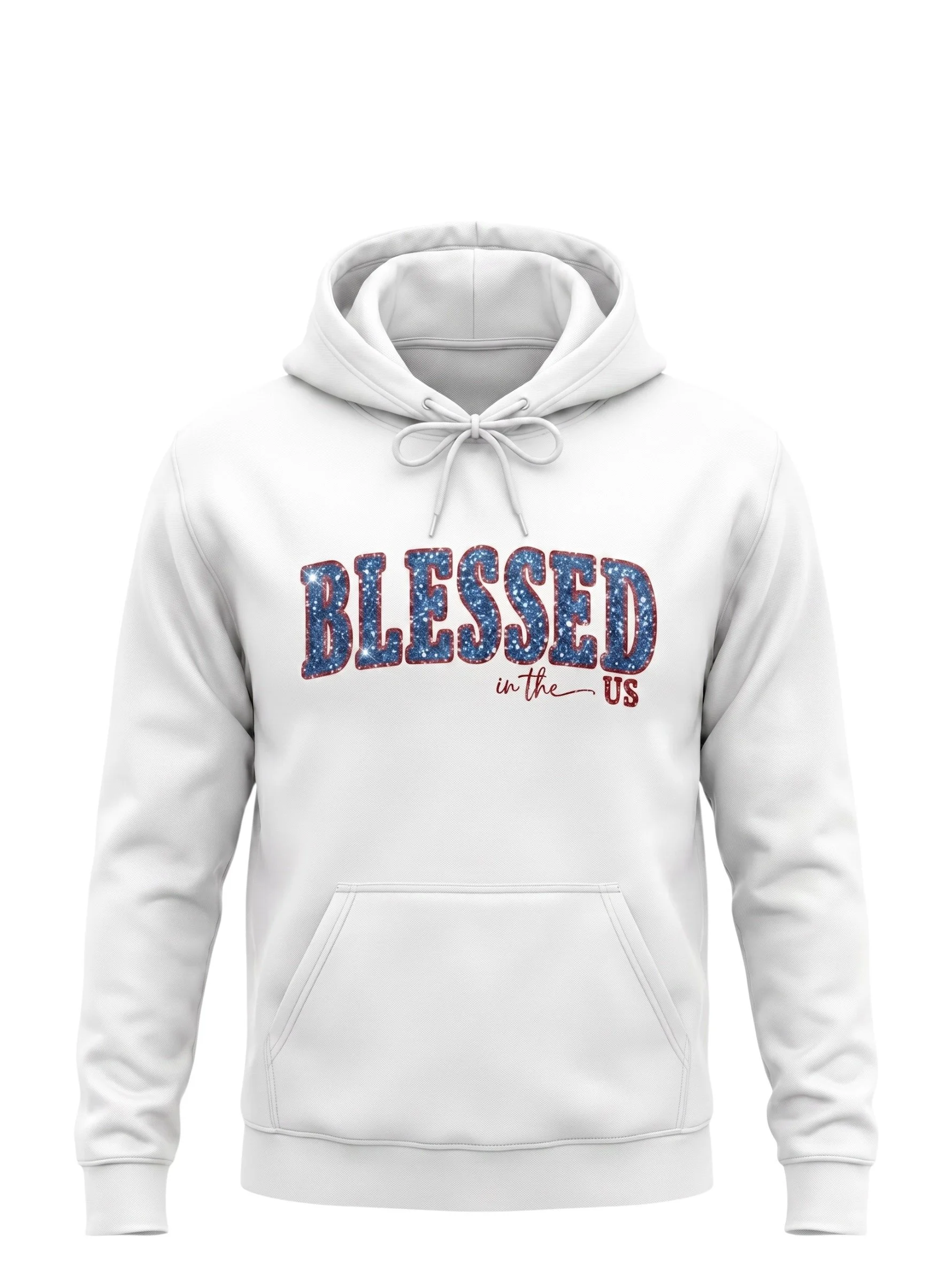 Red, White & Glitter White Hoodie-Blue Glitter.jpg