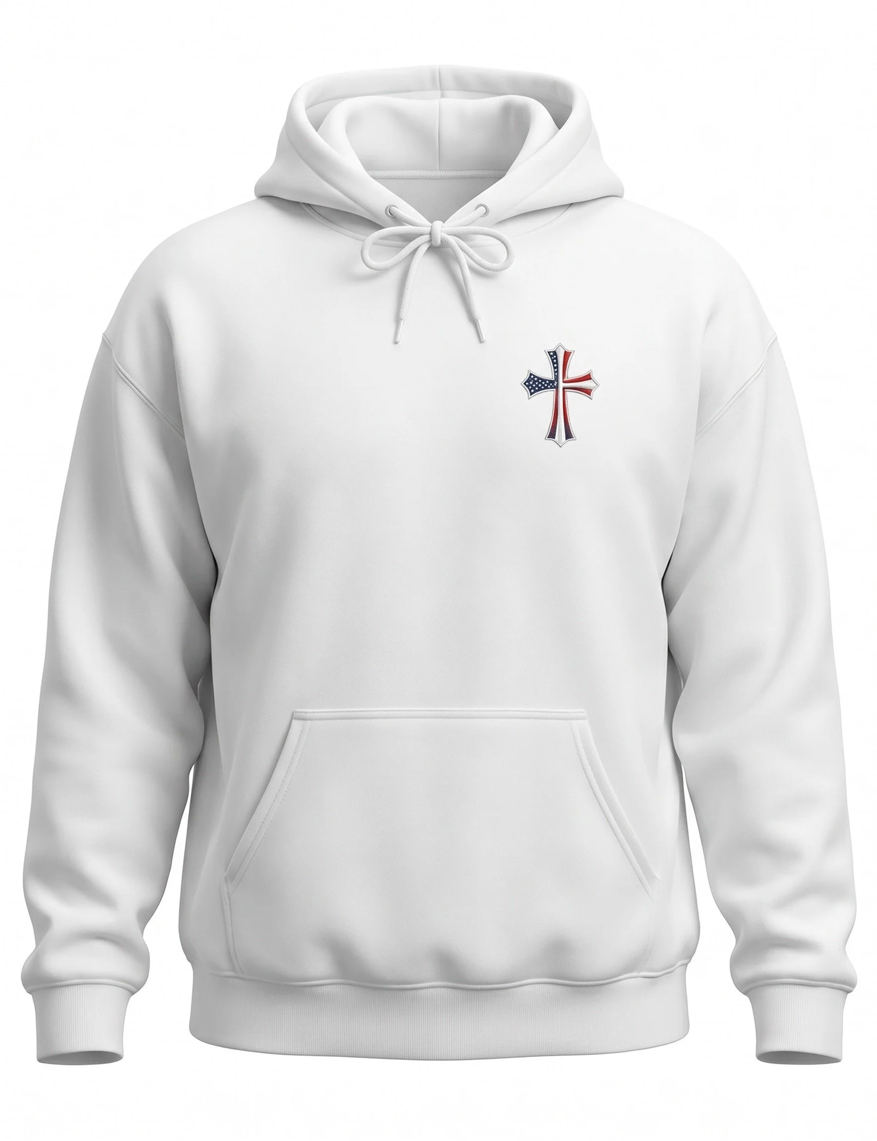 Rock n' Faith White Hoodie Front.jpg