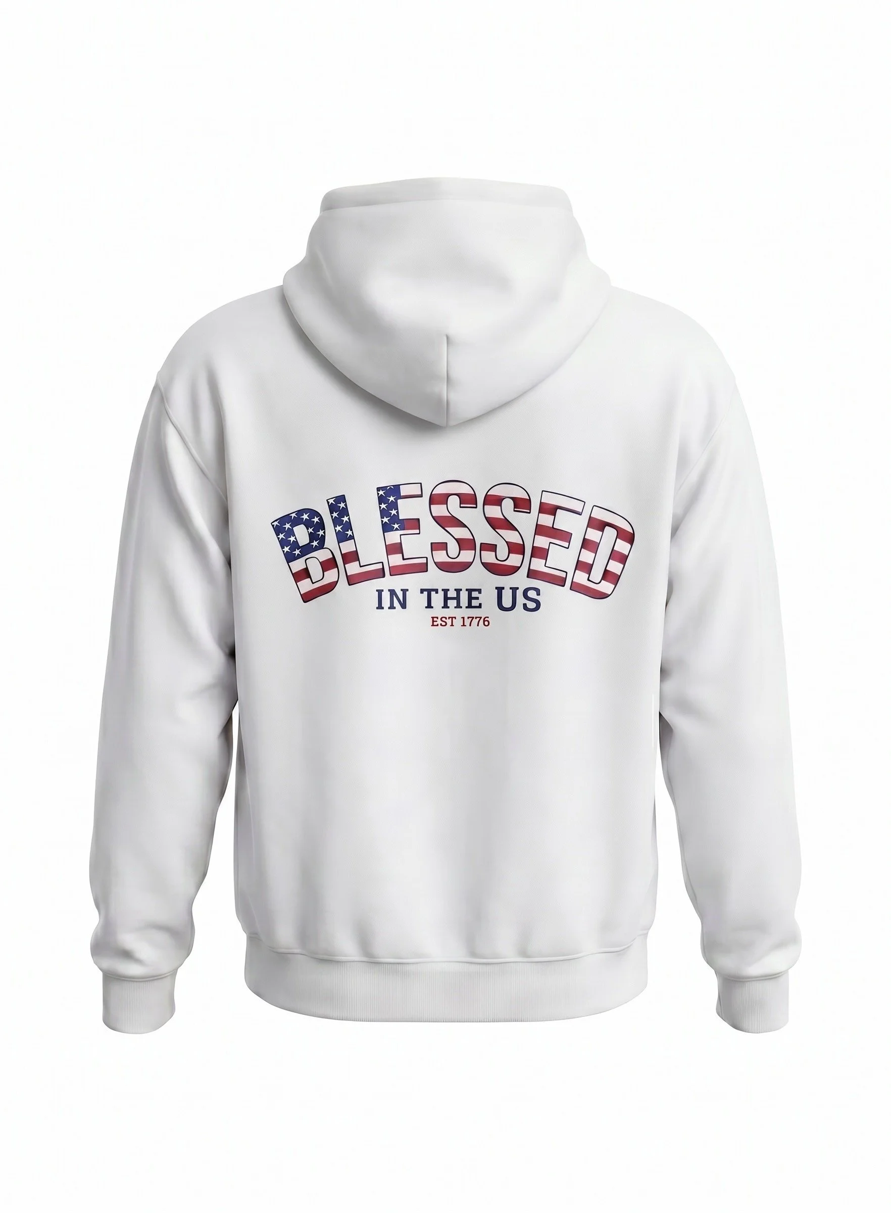 Stars & Stripes White Hoodie Back.jpg