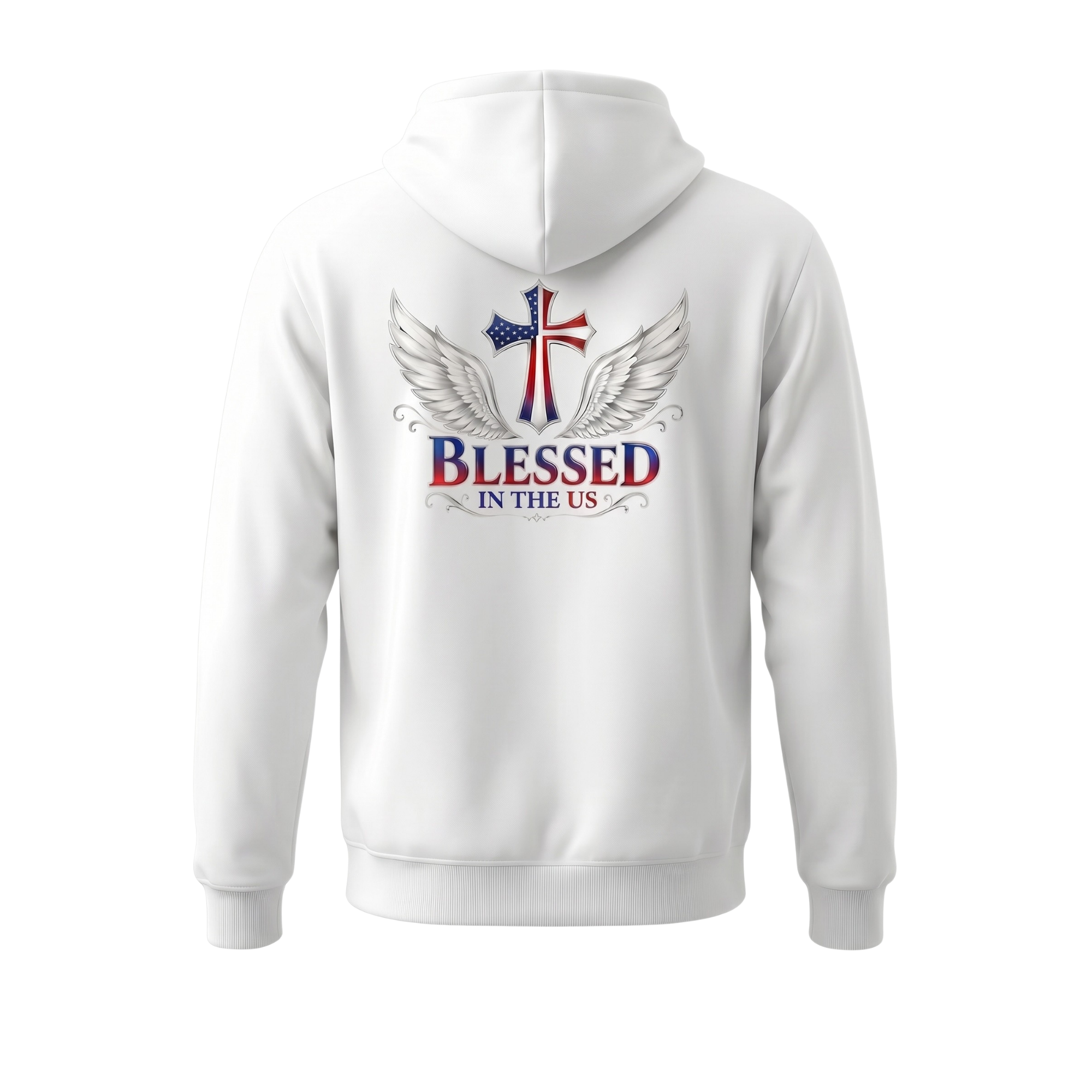 Rock n' Faith White Hoodie Back.png