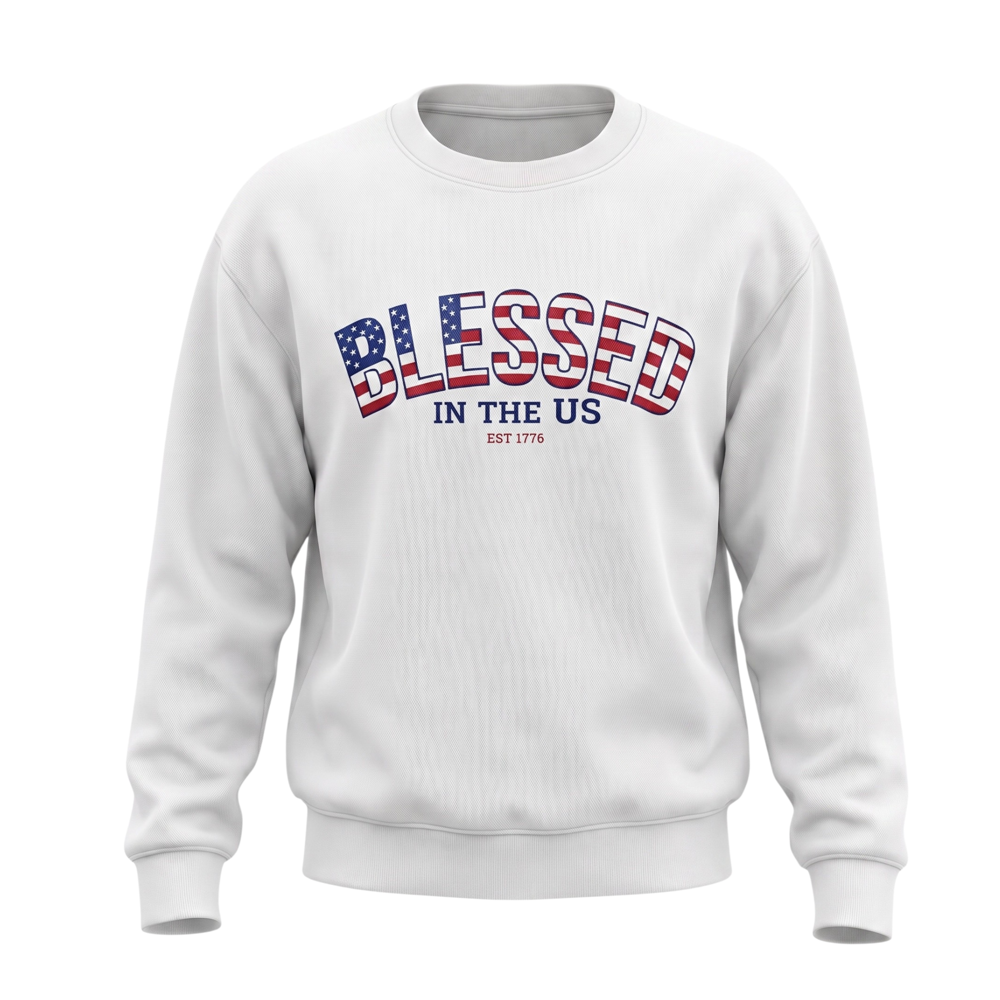 Stars & Stripes White Crewneck.png