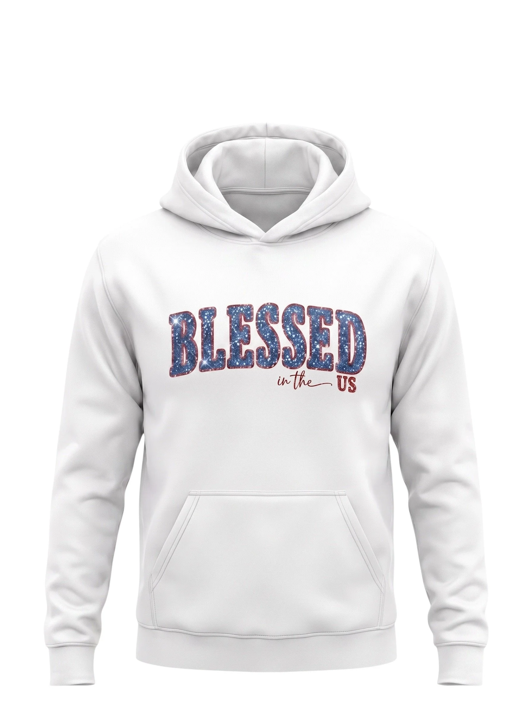 Red, White & Glitter Kid Hoodie-Blue Glitter.jpg