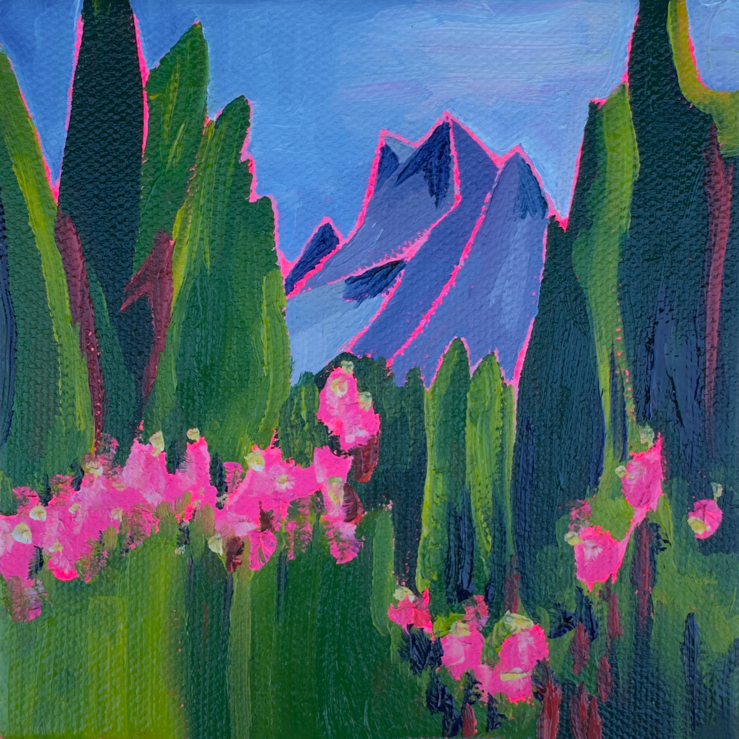 Alpine Floral Mini Canvas