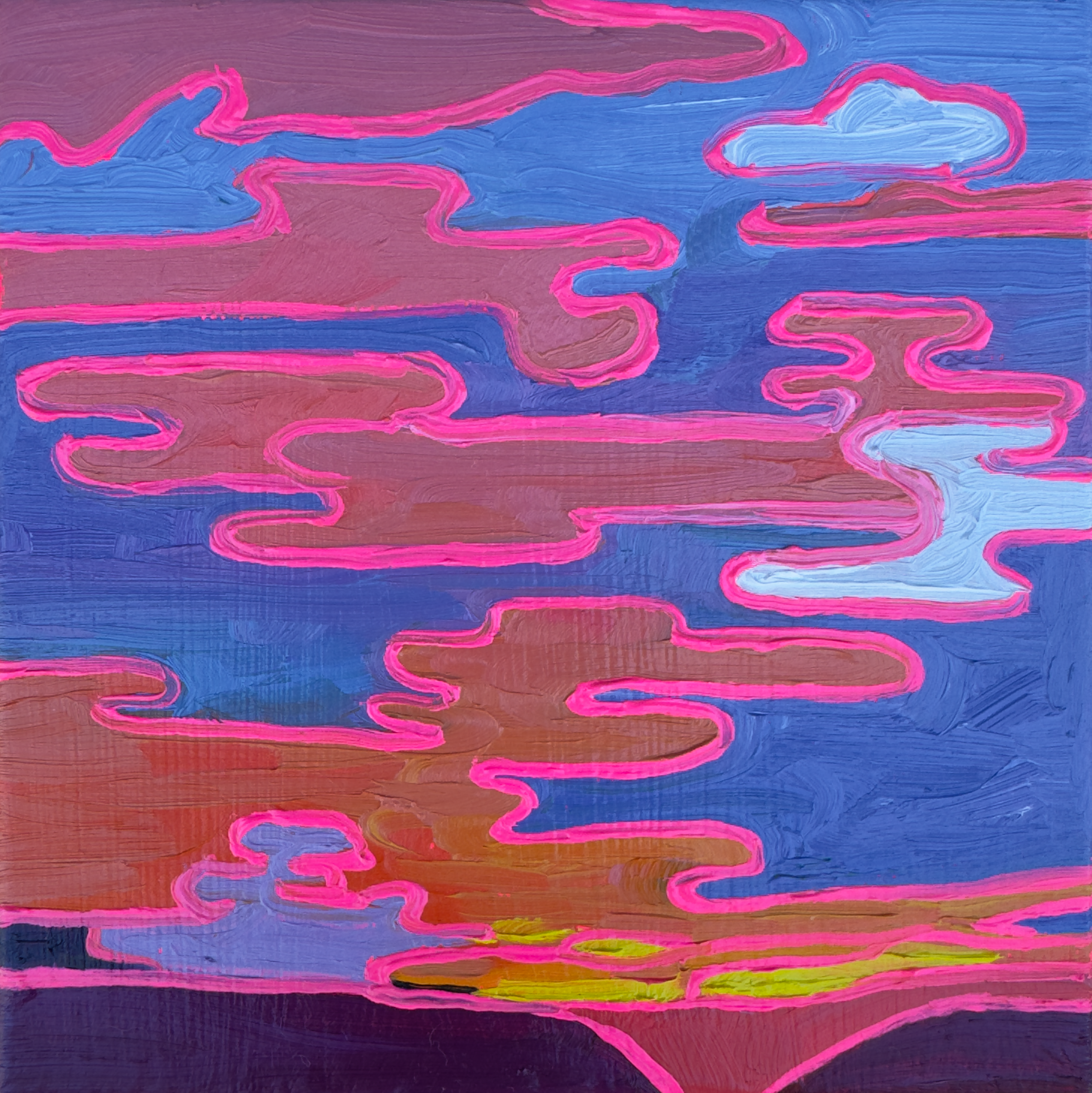 Pink Sunset Mini Canvas