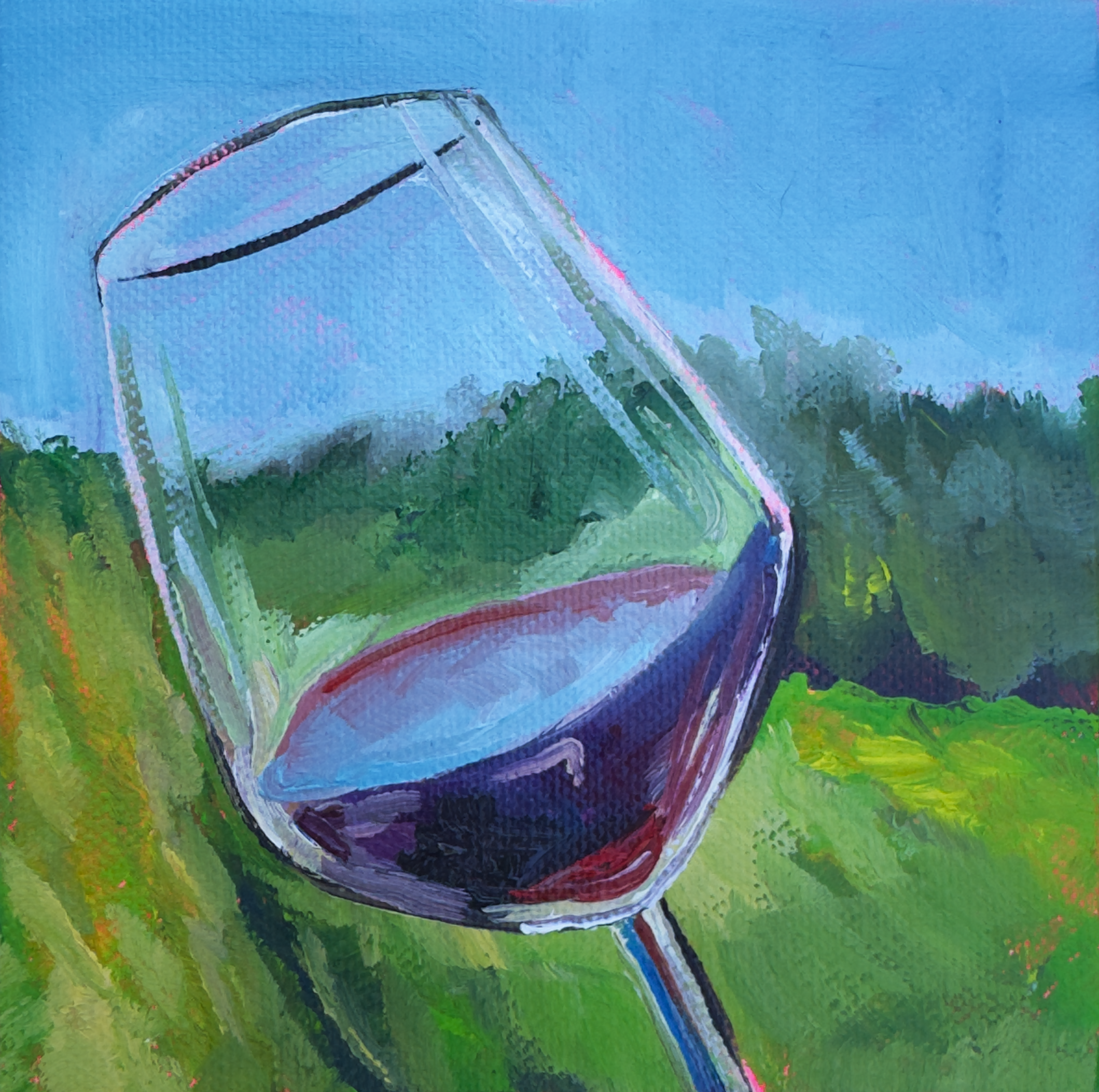 Red Wine Mini Canvas