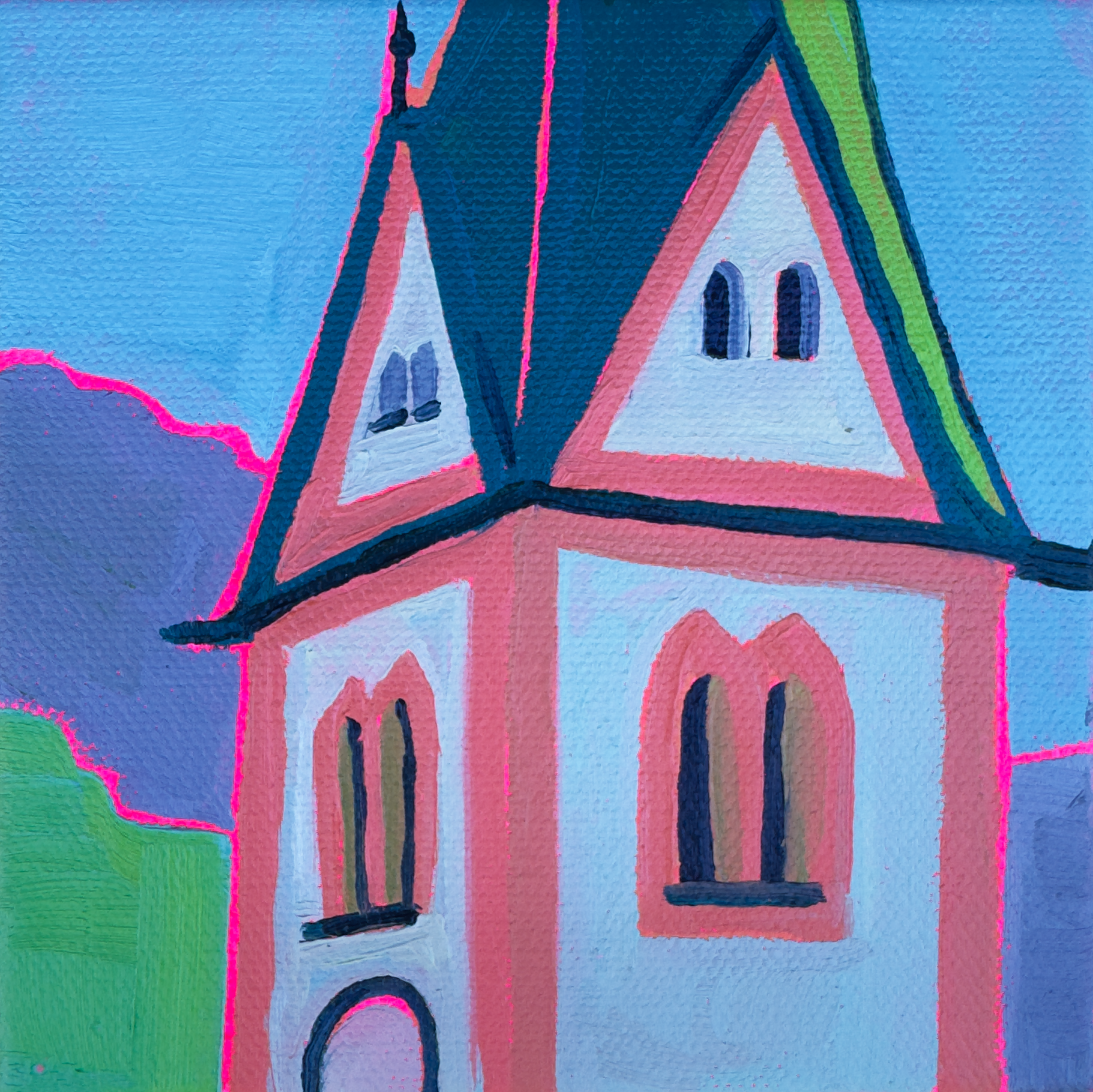 Austrian Church Mini Canvas