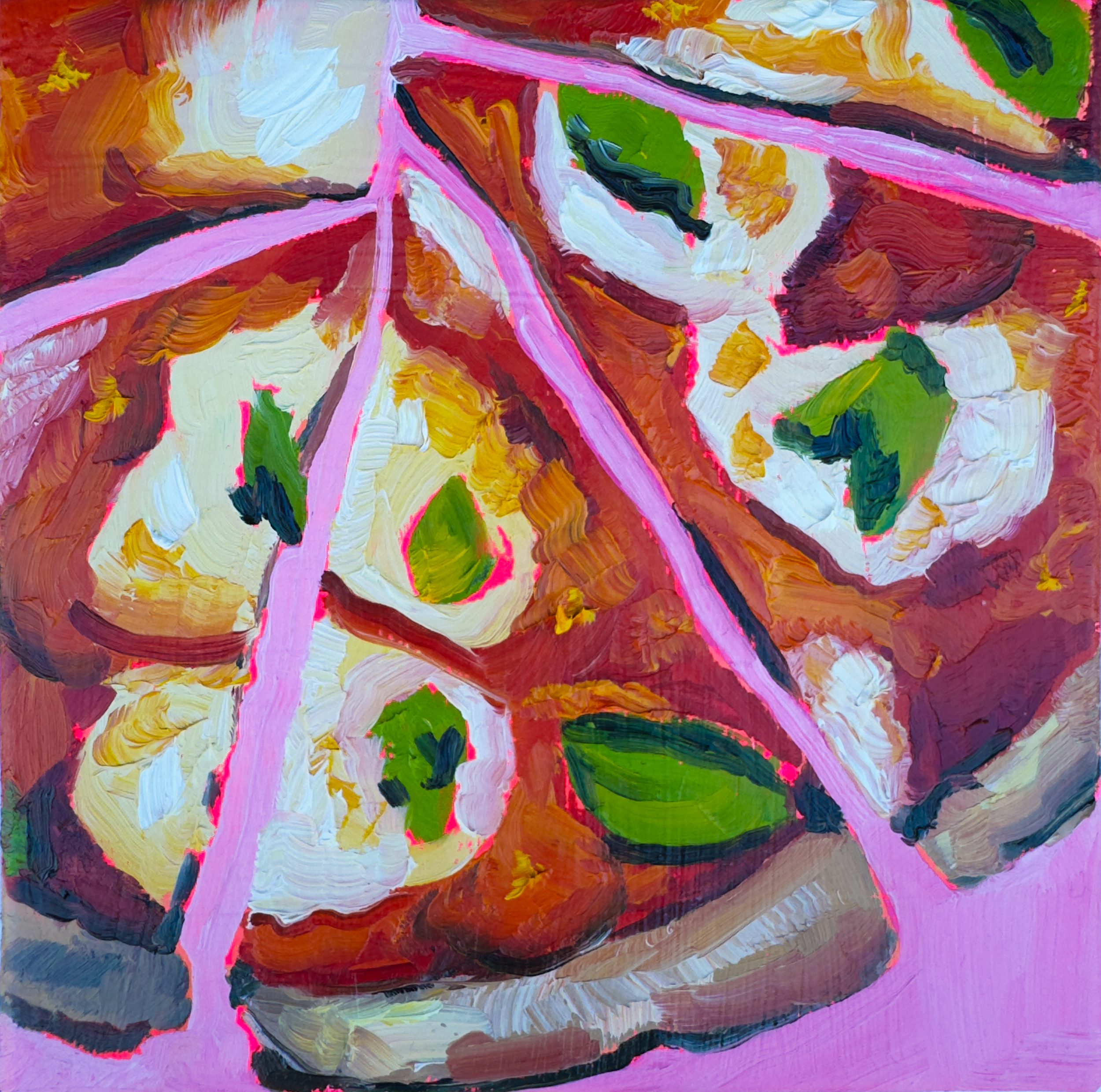 Margherita Pizza Mini Canvas